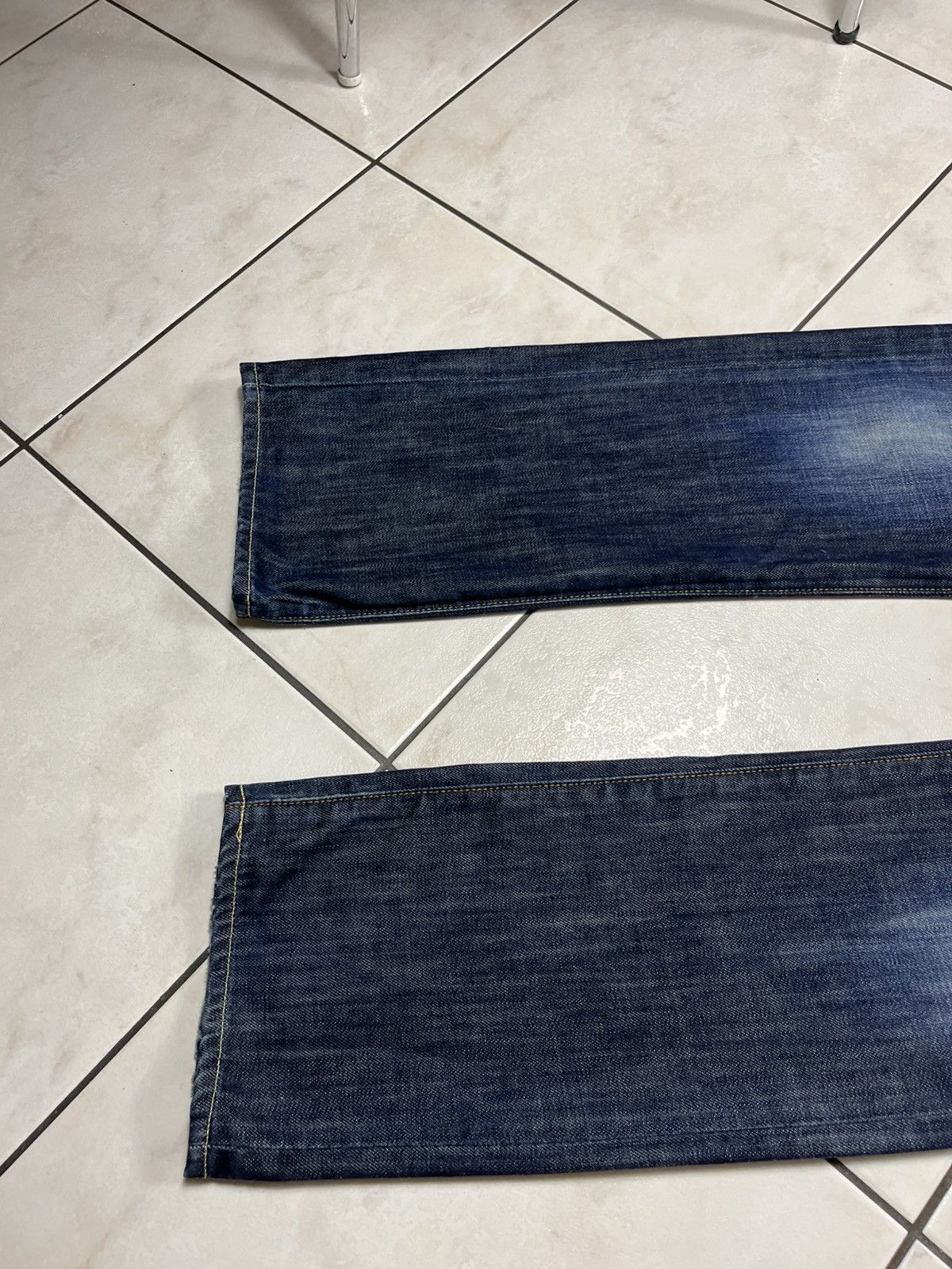 Edwin × Vintage Vintage Edwin ed-47 regular distressed denim washed jeans Size US 30 / EU 46 - 9 Thumbnail