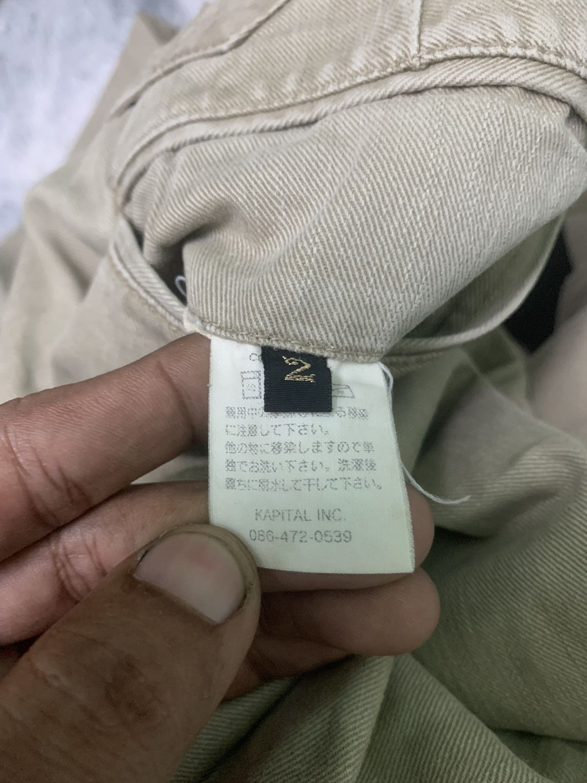Kapital 90s KAPITAL BUCKLE BACK CHINO PANT RARE DESIGN Size US 30 / EU 46 - 9 Thumbnail