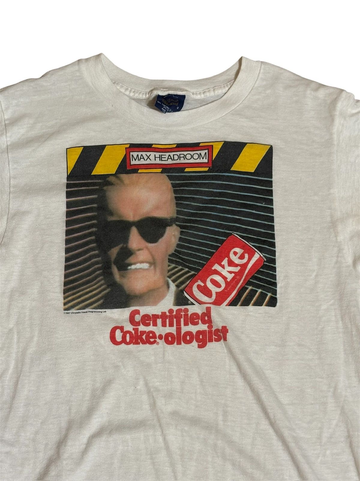 Vintage 1987 max headroom Coca Cola T shirt Size US M / EU 48-50 / 2 - 3 Thumbnail