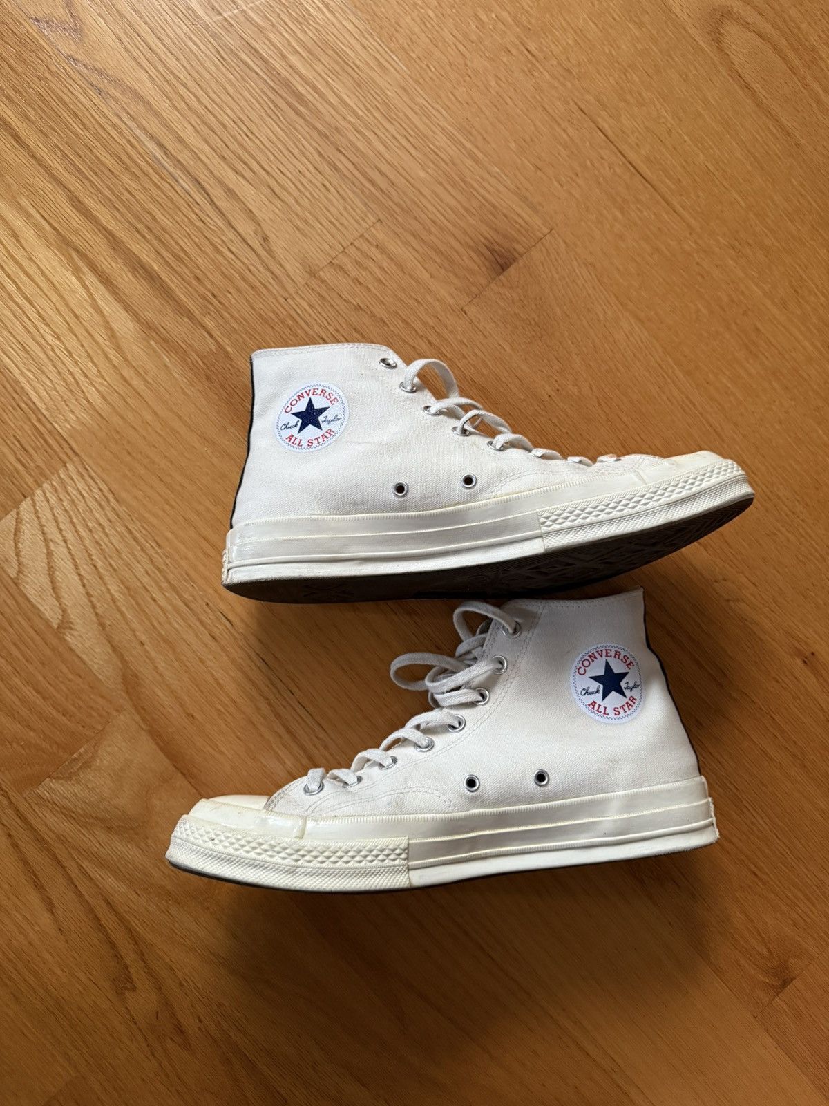 Comme des Garcons PLAY Comme Des Garçons Converse White Size US 10 / EU 43 - 5 Thumbnail