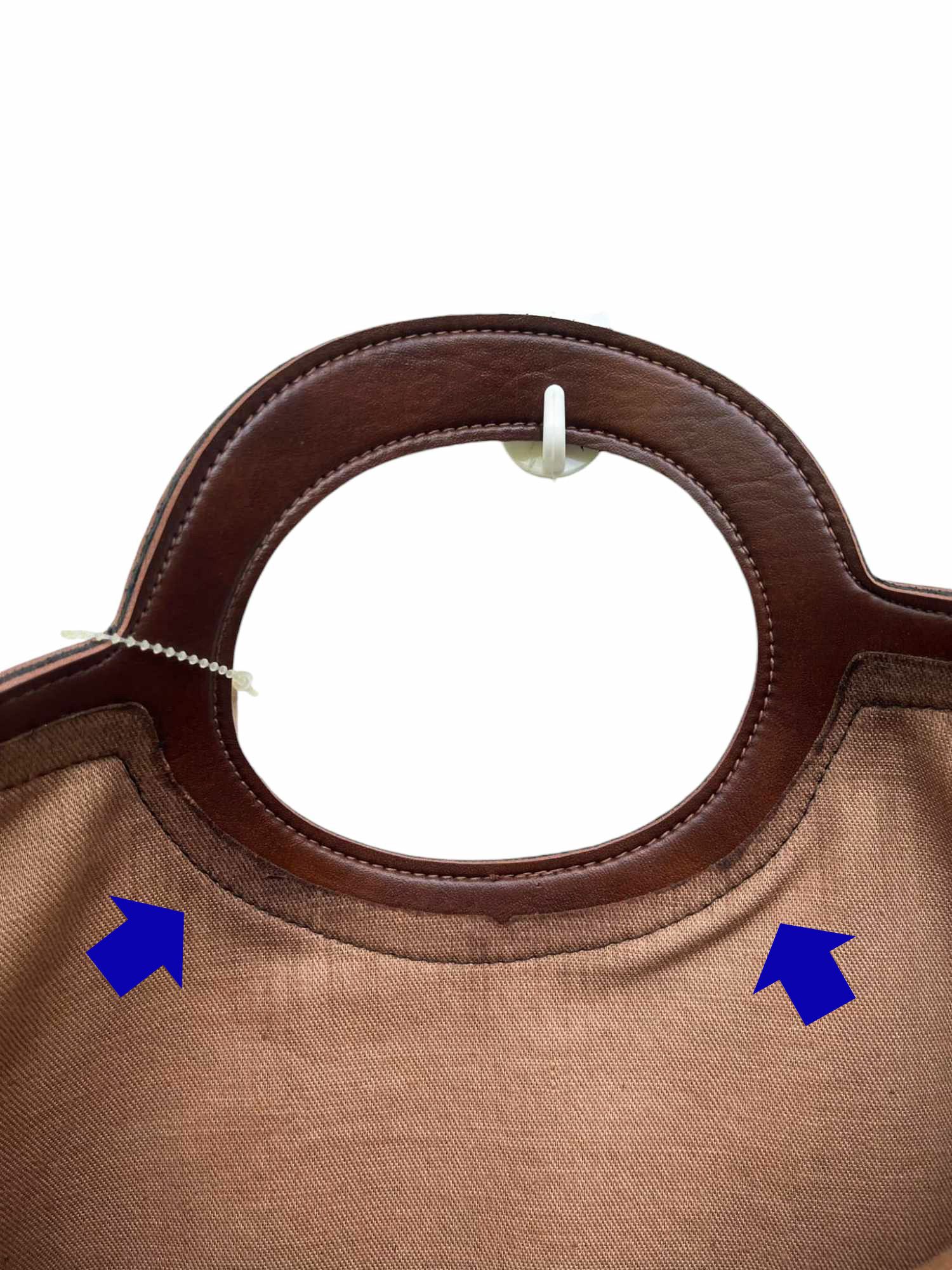 Pierre Cardin Brown Velvet handbag, signature logo printed