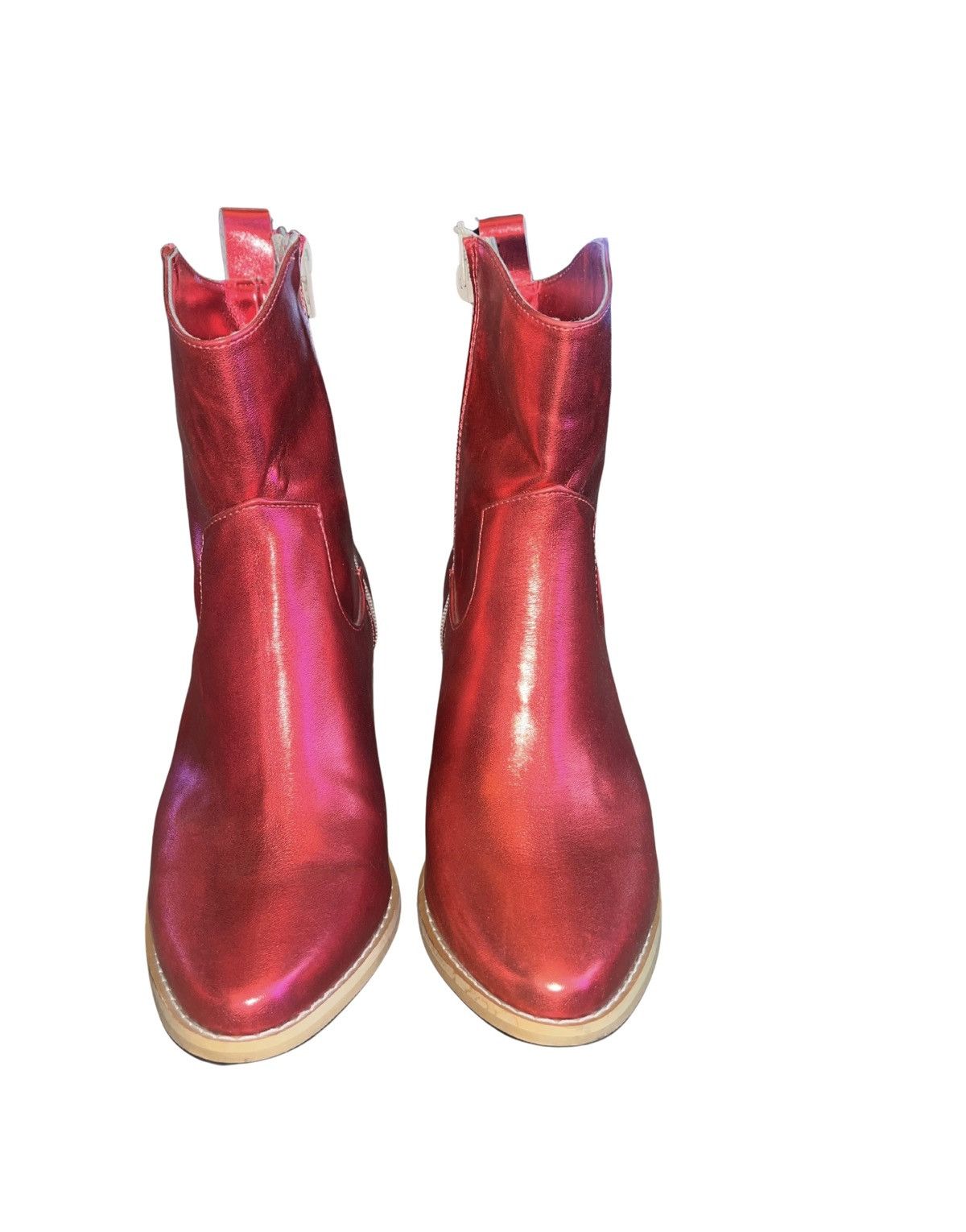 Other Handmade metallic pink boots Size US 7 / IT 37 - 2 Thumbnail