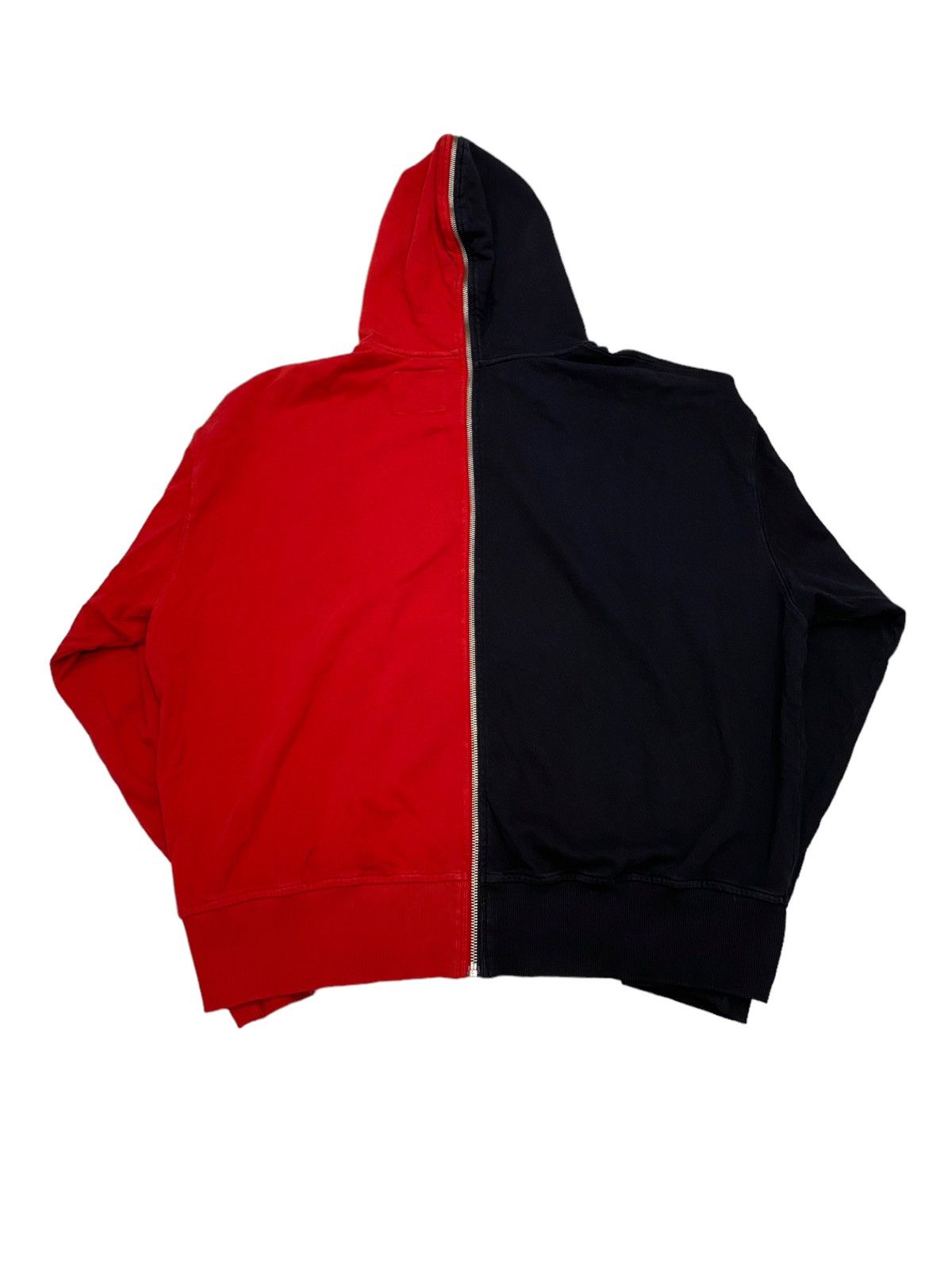 Designer (Di)vision Split Zip Up Spell Out Hoodie Sweatshirt Size US M / EU 48-50 / 2 - 2 Thumbnail