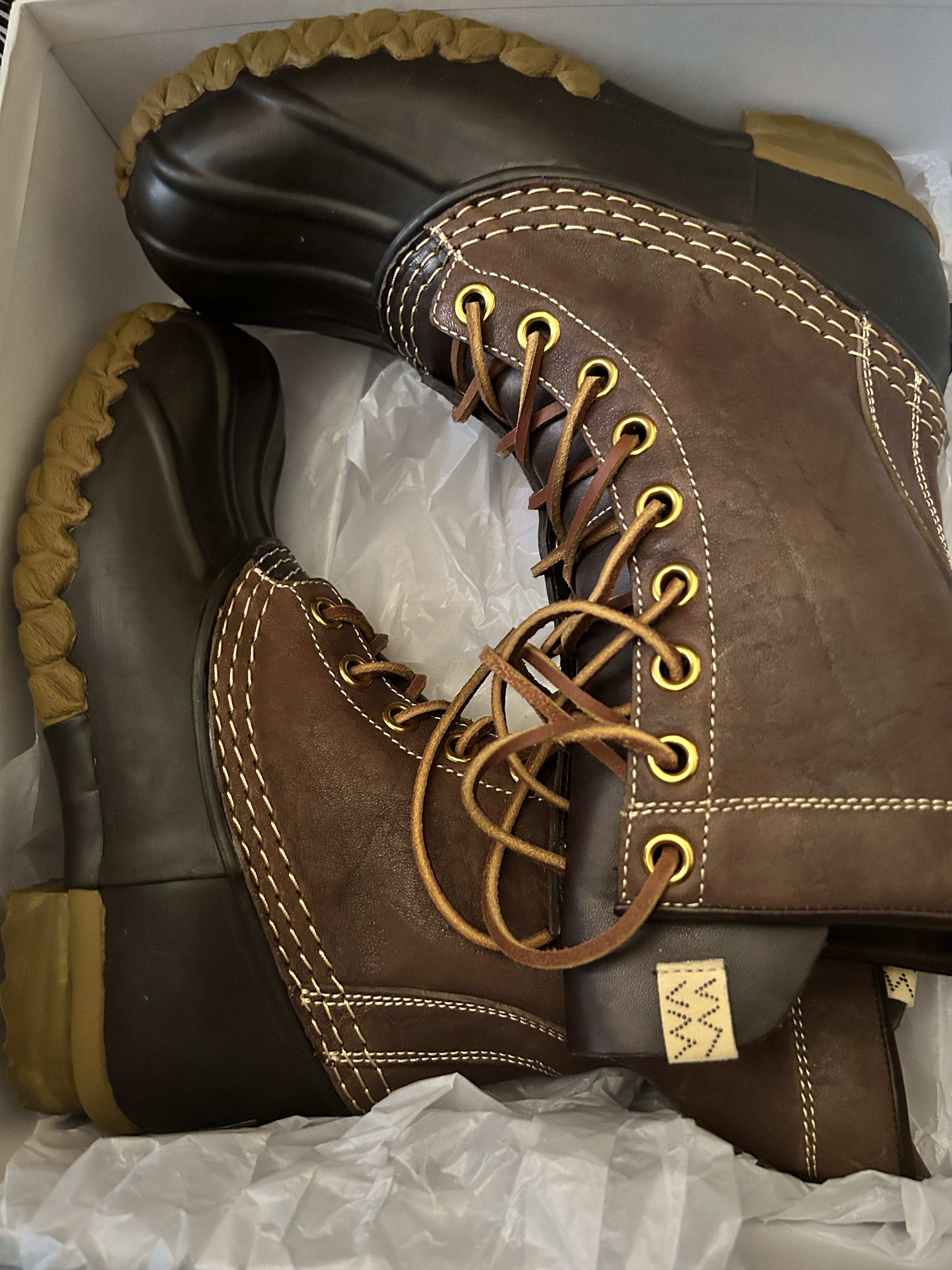 Visvim Decoy Duck Boot Folk Dark Brown size 9