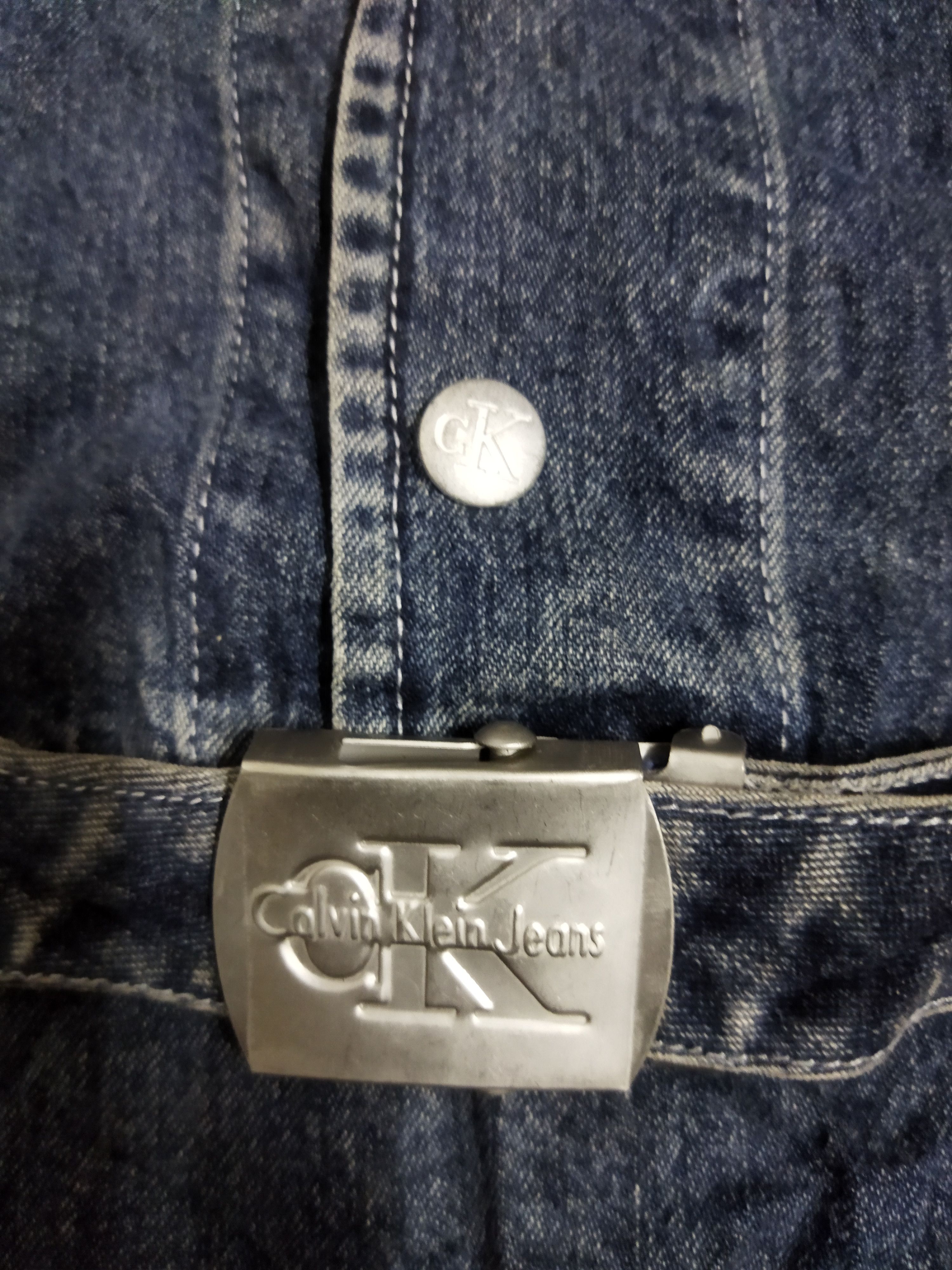 Calvin Klein Vintage Calvin Klein Denim Belt Dress Size S / US 4 / IT 40 - 5 Thumbnail