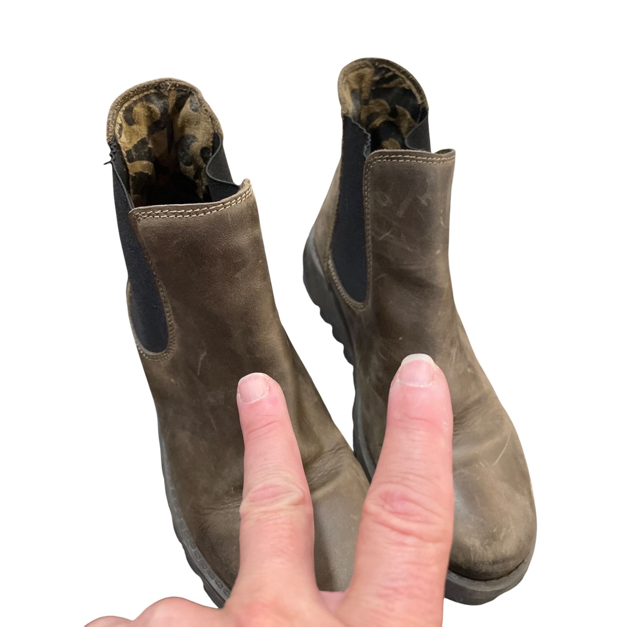 Fly London Fly London wms brown leather ankle boots booties sz 40/9-9.5 Size US 9.5 / IT 39.5 - 16 Thumbnail