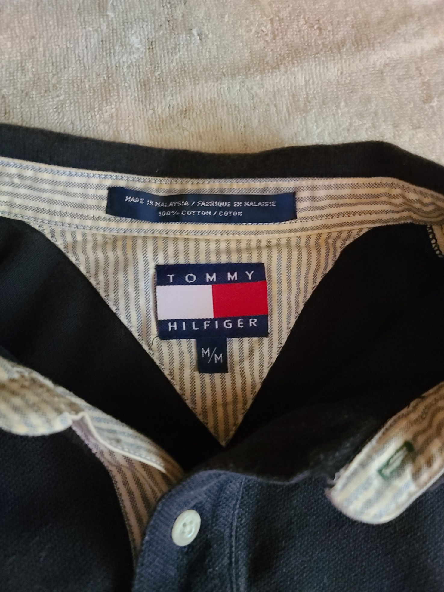 Tommy Hilfiger 1997 Vintage Tommy Hilfiger Executive Lion Crest Polo Black Size US L / EU 52-54 / 3 - 3 Thumbnail