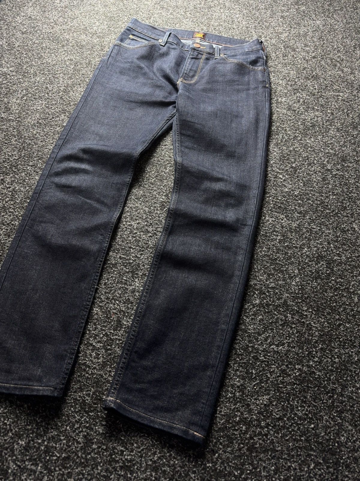Lee 00s Y2K Western Lee Rider Skinny Fit Jeans Dark Wash Size US 30 / EU 46 - 3 Thumbnail