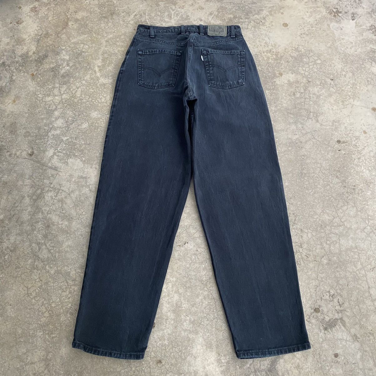 Levi's Vintage 1995 Levis Silvertab “Baggy” Faded Black Jeans Size US 32 / EU 48 - 10 Thumbnail