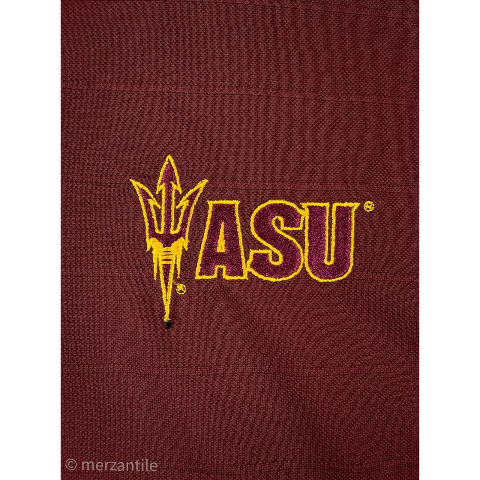 Vintage VINTAGE Antigua ASU Polo Shirt Mens M Red Polyester Shirt Men Polo Red Arizona State University Sun Devils Golf Sports University Decade 90s Size US M / EU 48-50 / 2 - 3 Thumbnail