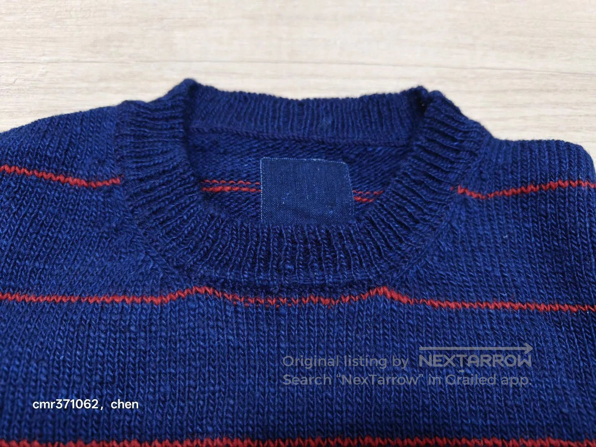 Visvim Blue Striped Long Sleeve Sweater Size M. Size US M / EU 48-50 / 2 - 4 Thumbnail