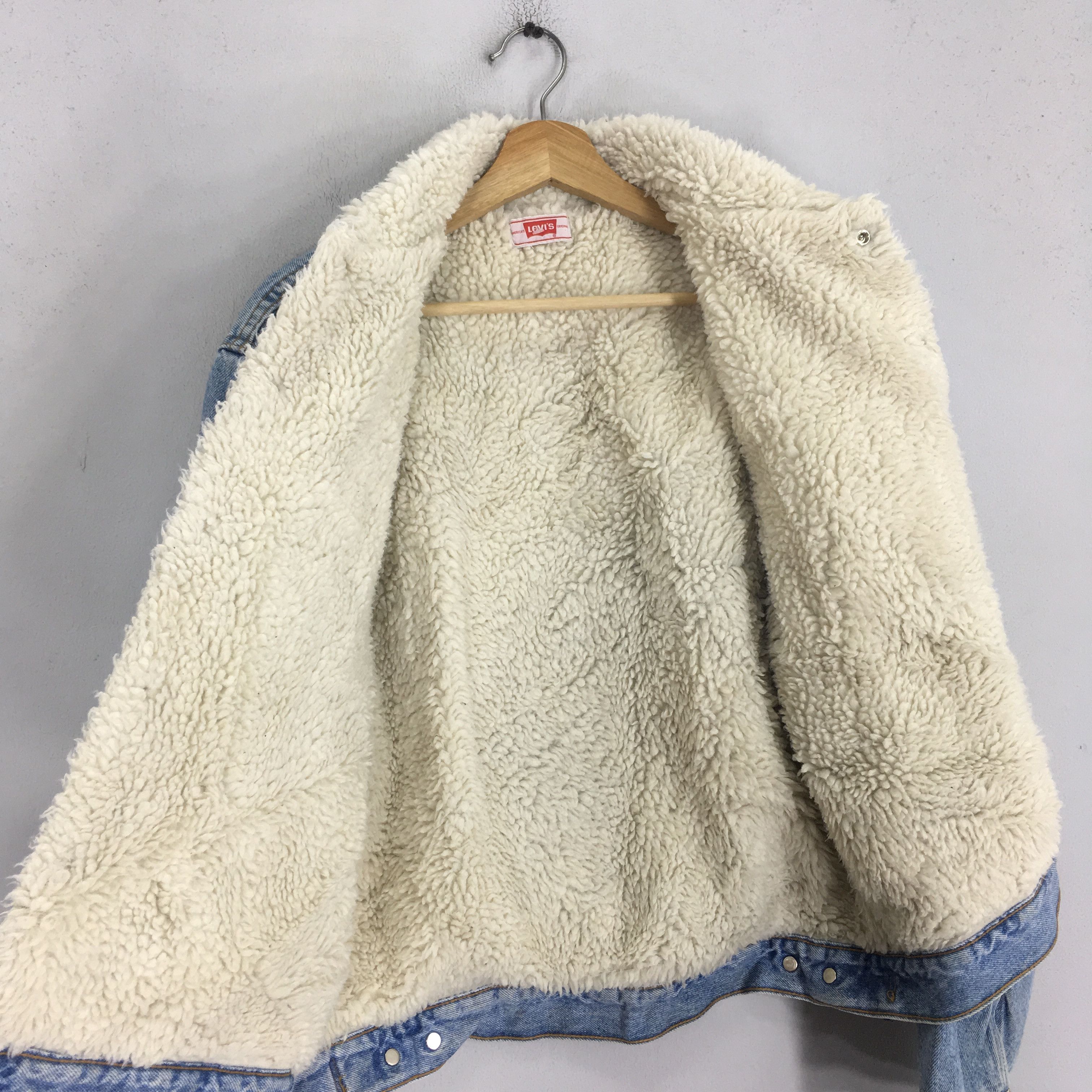 Levi's Vintage 90s Levi's Denim Jacket Jeans Trucker Sherpa Size US M / EU 48-50 / 2 - 11 Thumbnail