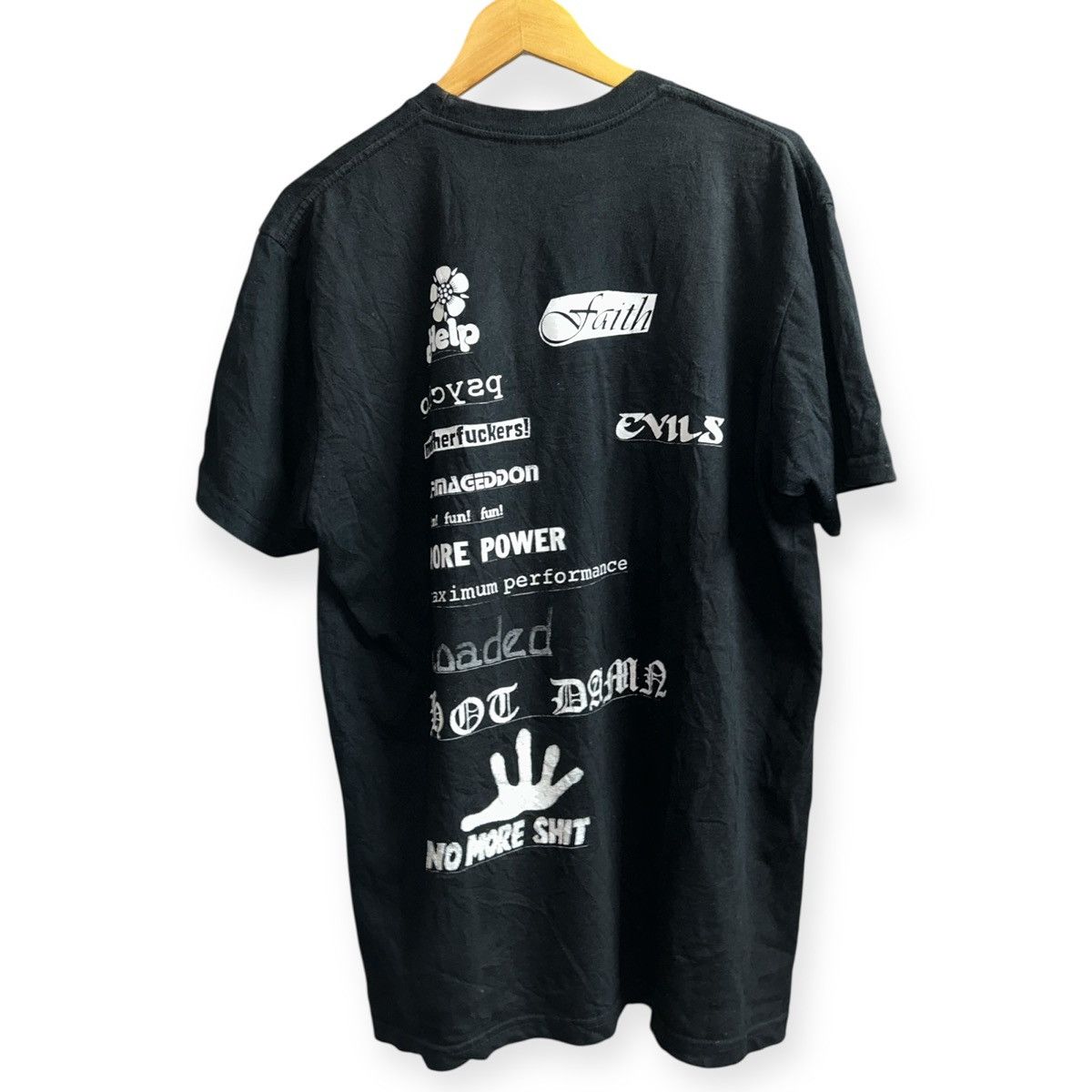 Supreme No More Shit Black Tee Size US L / EU 52-54 / 3 - 1 Thumbnail