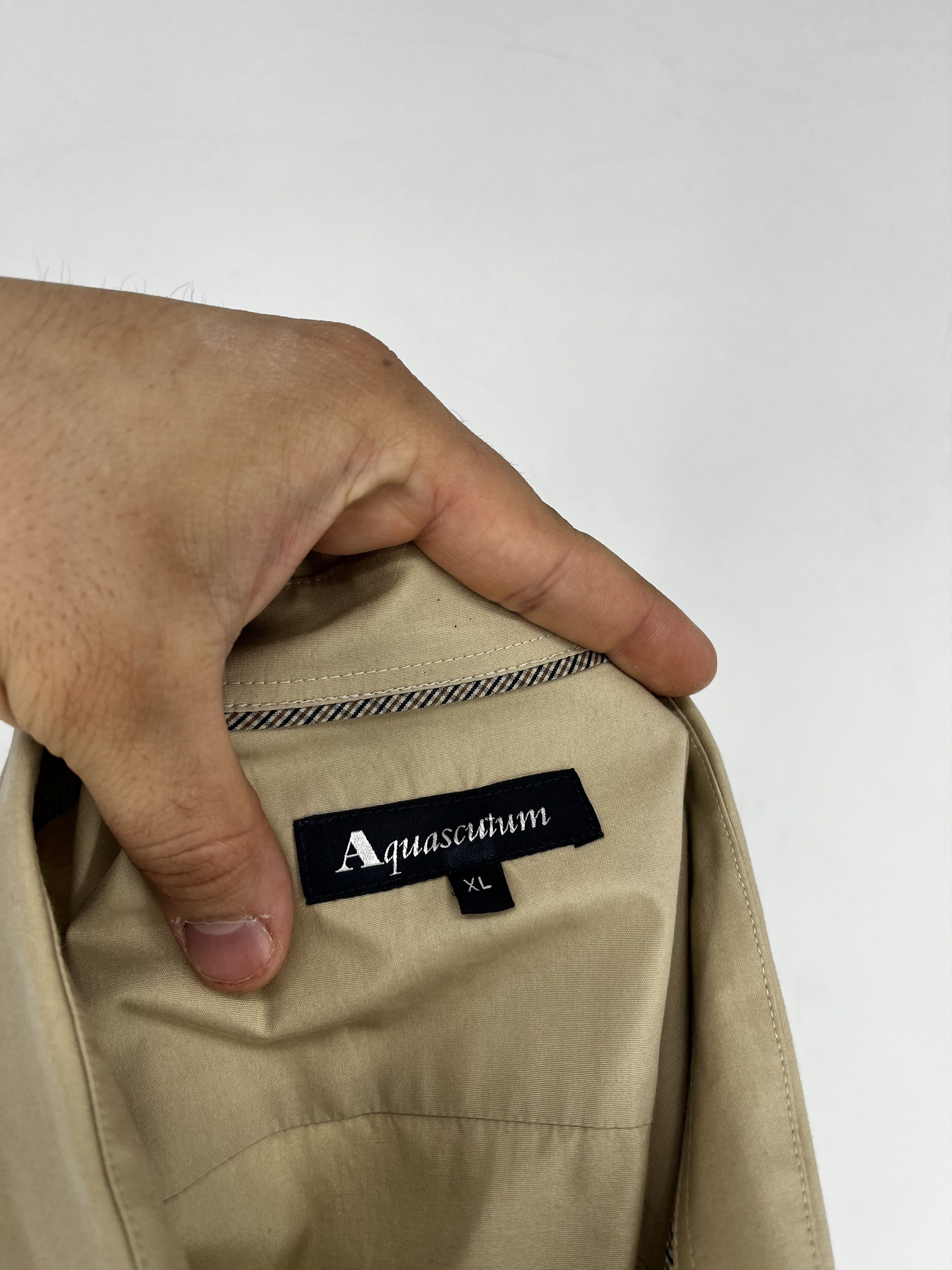 Aquascutum Mens Shirt Long Sleeve Aquascutum Vintage Size XL Size US XL / EU 56 / 4 - 9 Thumbnail
