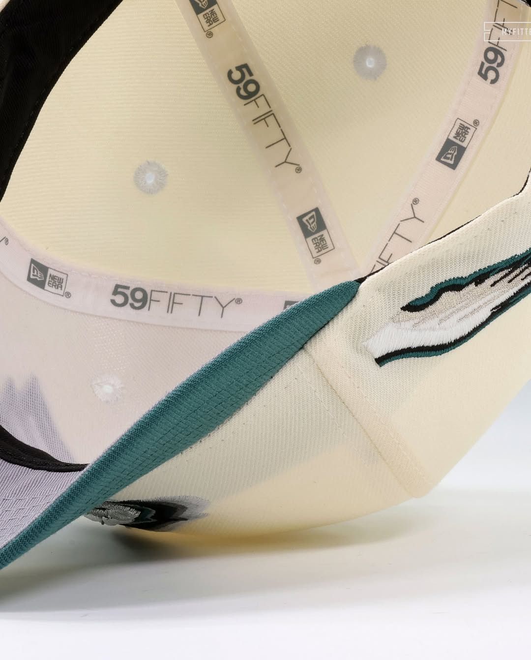 MyFitteds SIZE 8 PHILADELPHIA EAGLES CASCADING WING NEW ERA FITTED HAT Size ONE SIZE - 5 Thumbnail