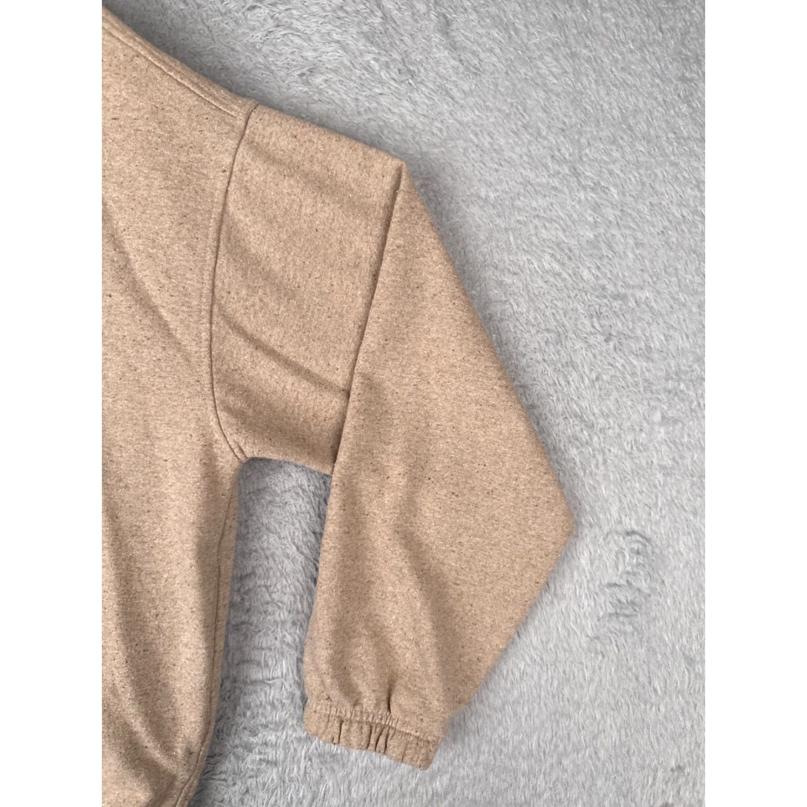 The North Face The North Face Hoodie Women Small Beige Pullover Sweater Front Crop Terry Size S / US 4 / IT 40 - 3 Thumbnail