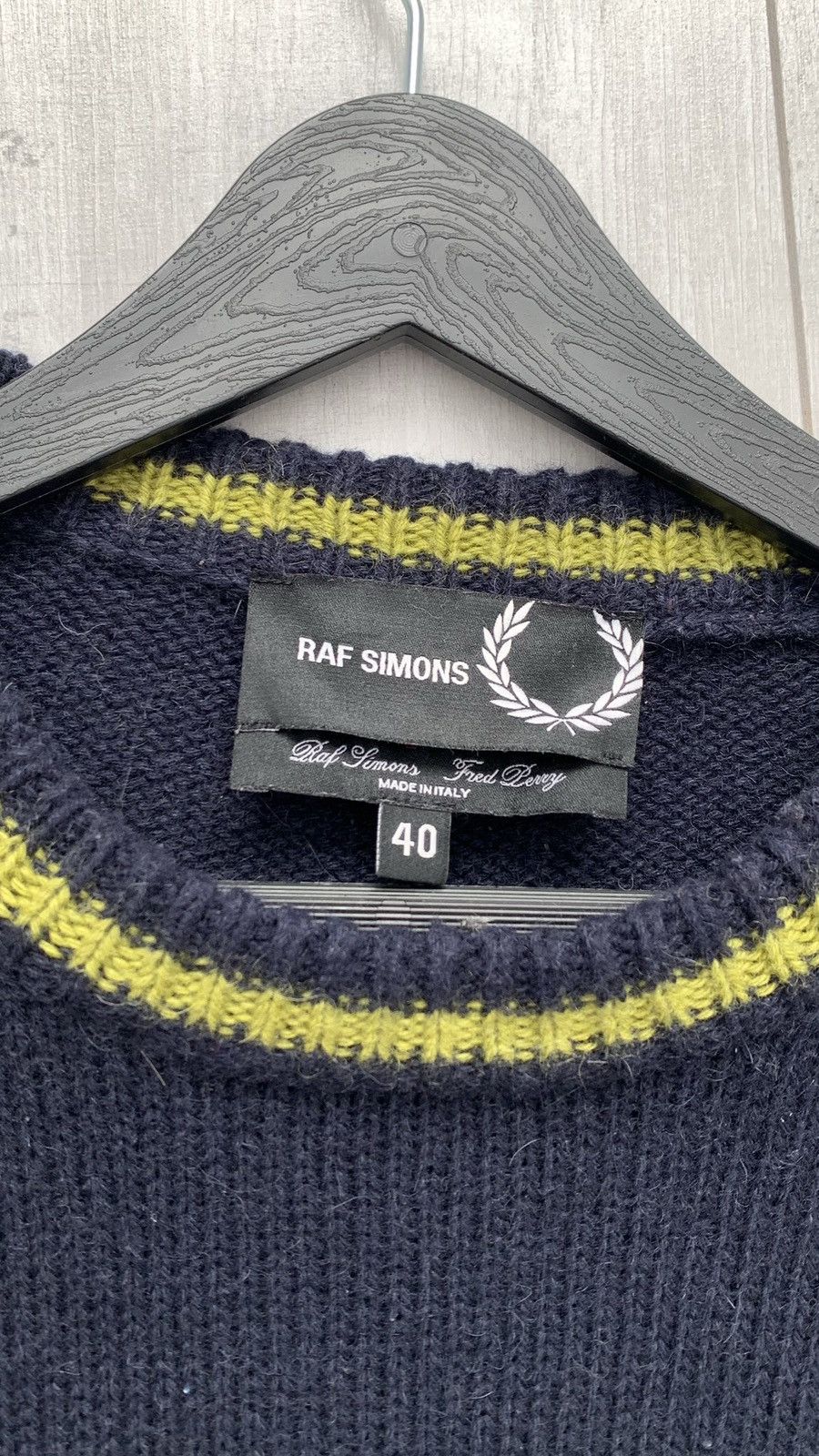 Fred Perry × Raf Simons × Raf by Raf Simons Fred Perry & Raf Simons Wool Alpaca Knitted Jumpers Sweater Size US M / EU 48-50 / 2 - 4 Thumbnail