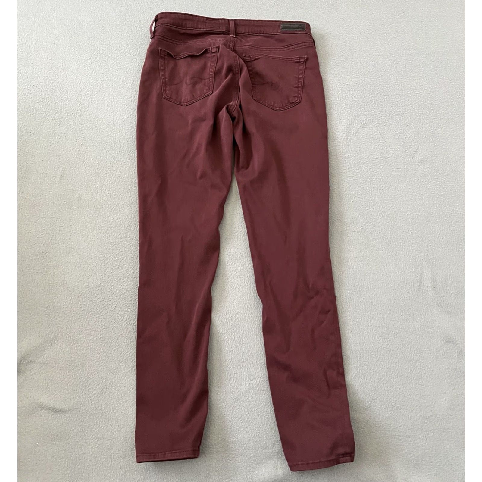 Vintage VINTAGE Adriano Goldschmied The Legging Ankle Super Skinny Women Pants 27R Maroon Size 27" / US 4 / IT 40 - 2 Thumbnail