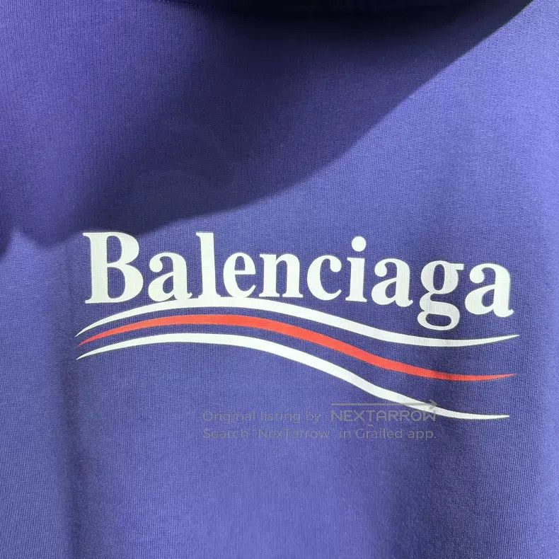 Balenciaga Balenciaga Dark Blue Coca-Cola Hooded Sweatshirt Size US S / EU 44-46 / 1 - 4 Thumbnail