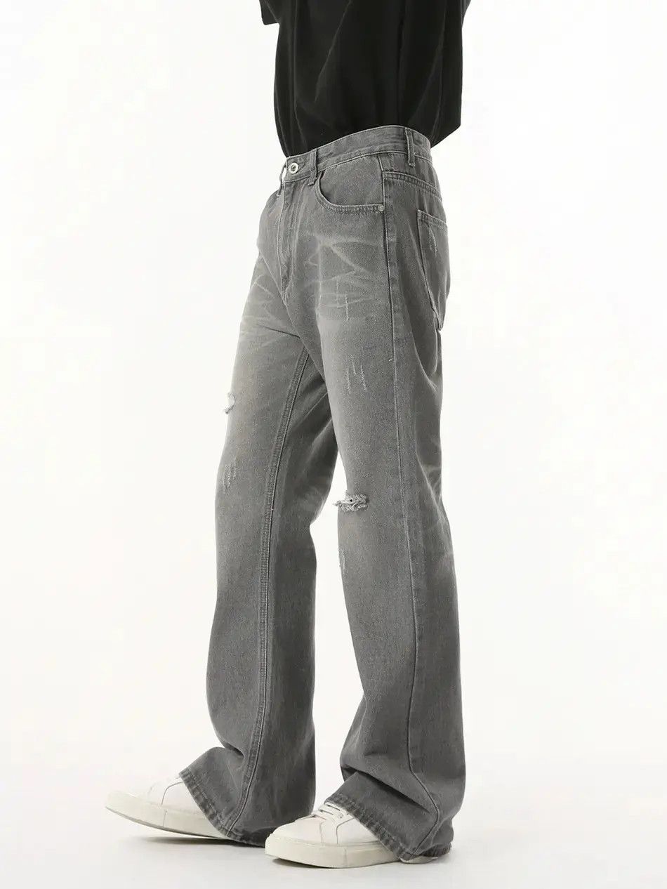 Japanese Brand Retro loose wide leg slightly flared jeans Size US 32 / EU 48 - 3 Thumbnail