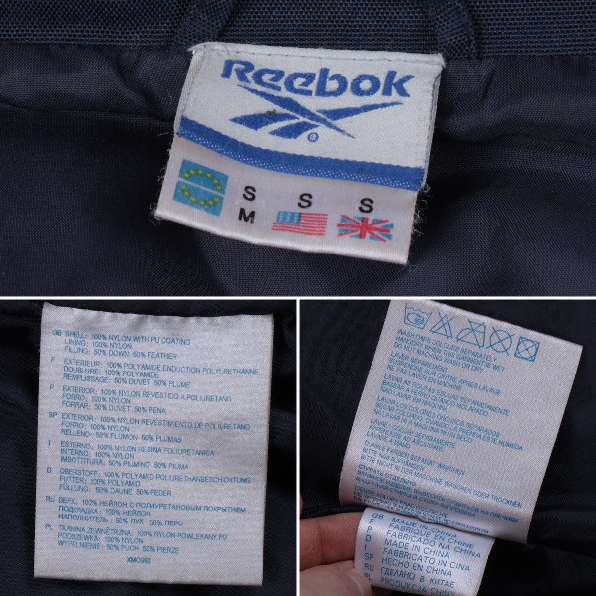 Reebok × Vintage REEBOK Athletic Dept Vintage Puffer Down Oversized Jacket Size US S / EU 44-46 / 1 - 25 Thumbnail