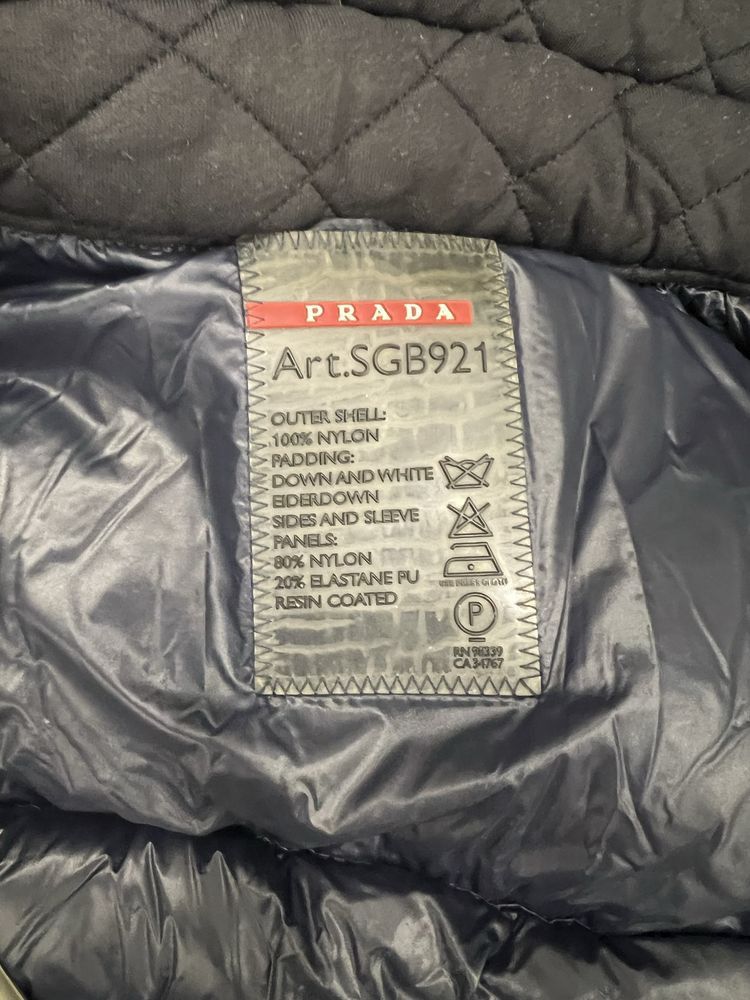 Prada Prada Vintage Puffer Jacket Size US XL / EU 56 / 4 - 6 Thumbnail