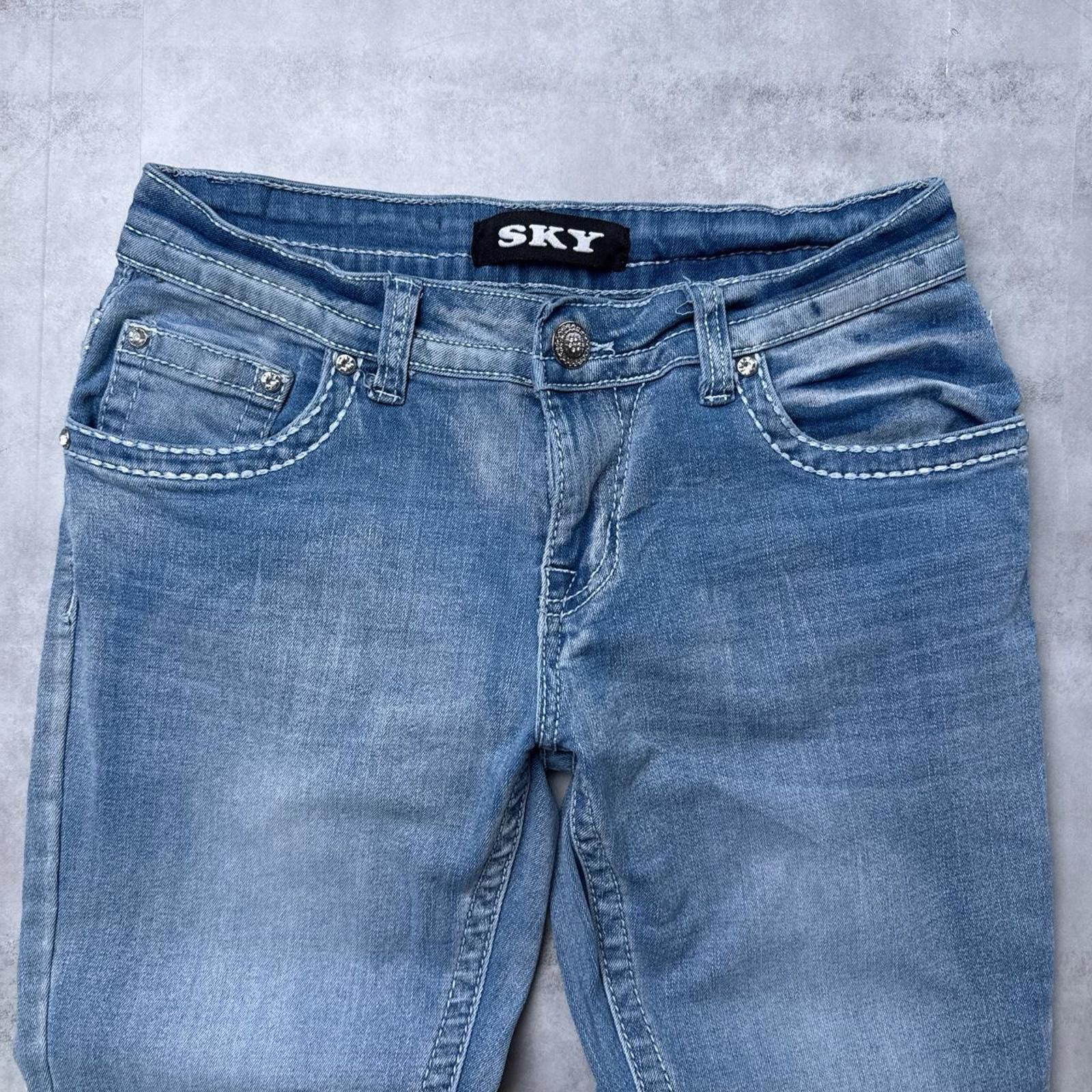 Other Y2K Sky blue flared bootcut 00s denim jeans Size 30" / US 8 / IT 44 - 5 Thumbnail