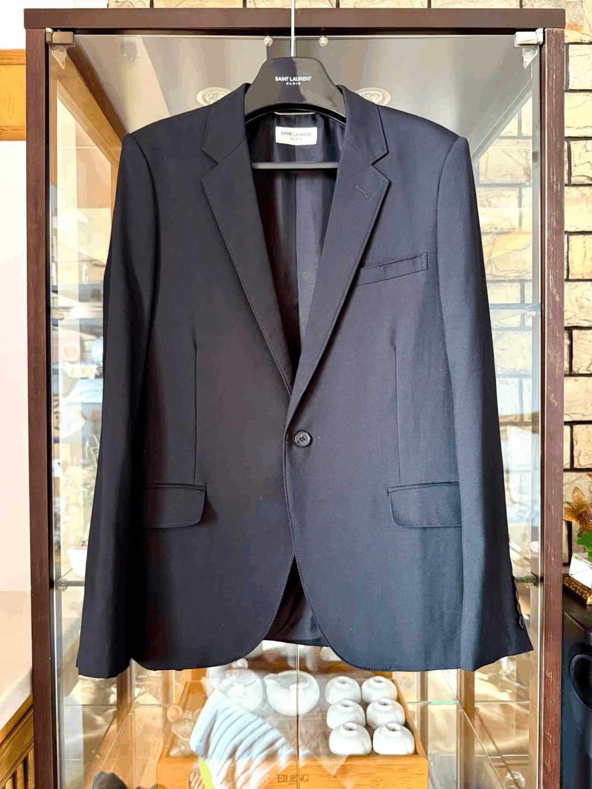 Saint Laurent Paris Sz 52 Saint Laurent Paris 15SS Runway Crystal Pattern Jack Size US L / EU 52-54 / 3 - 3 Thumbnail