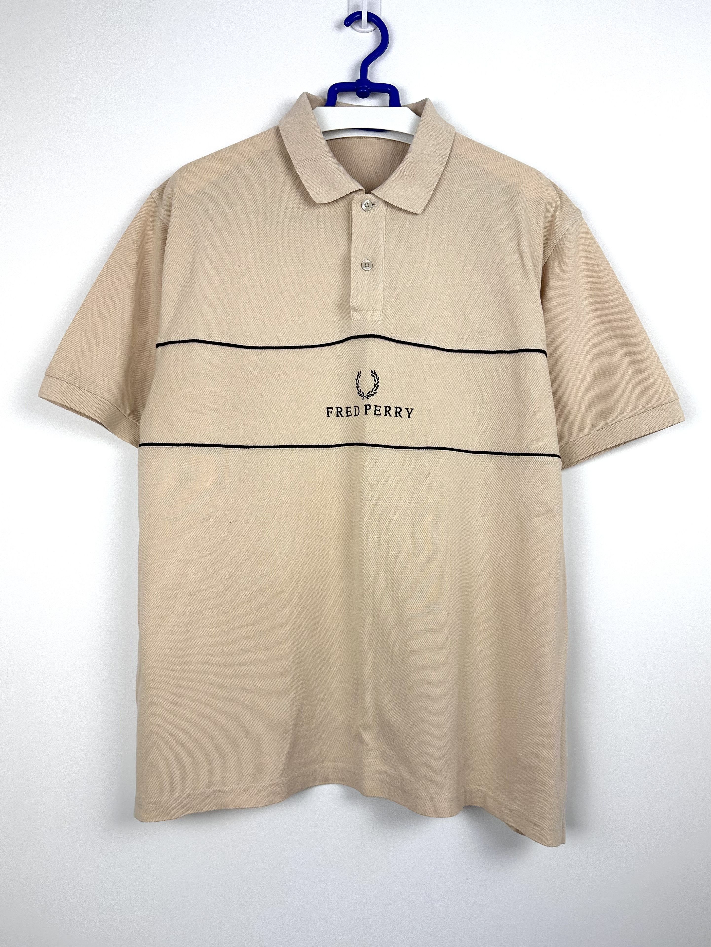 Fred Perry Fred Perry vintage beige polo shirt Size US XL / EU 56 / 4 - 1 Thumbnail