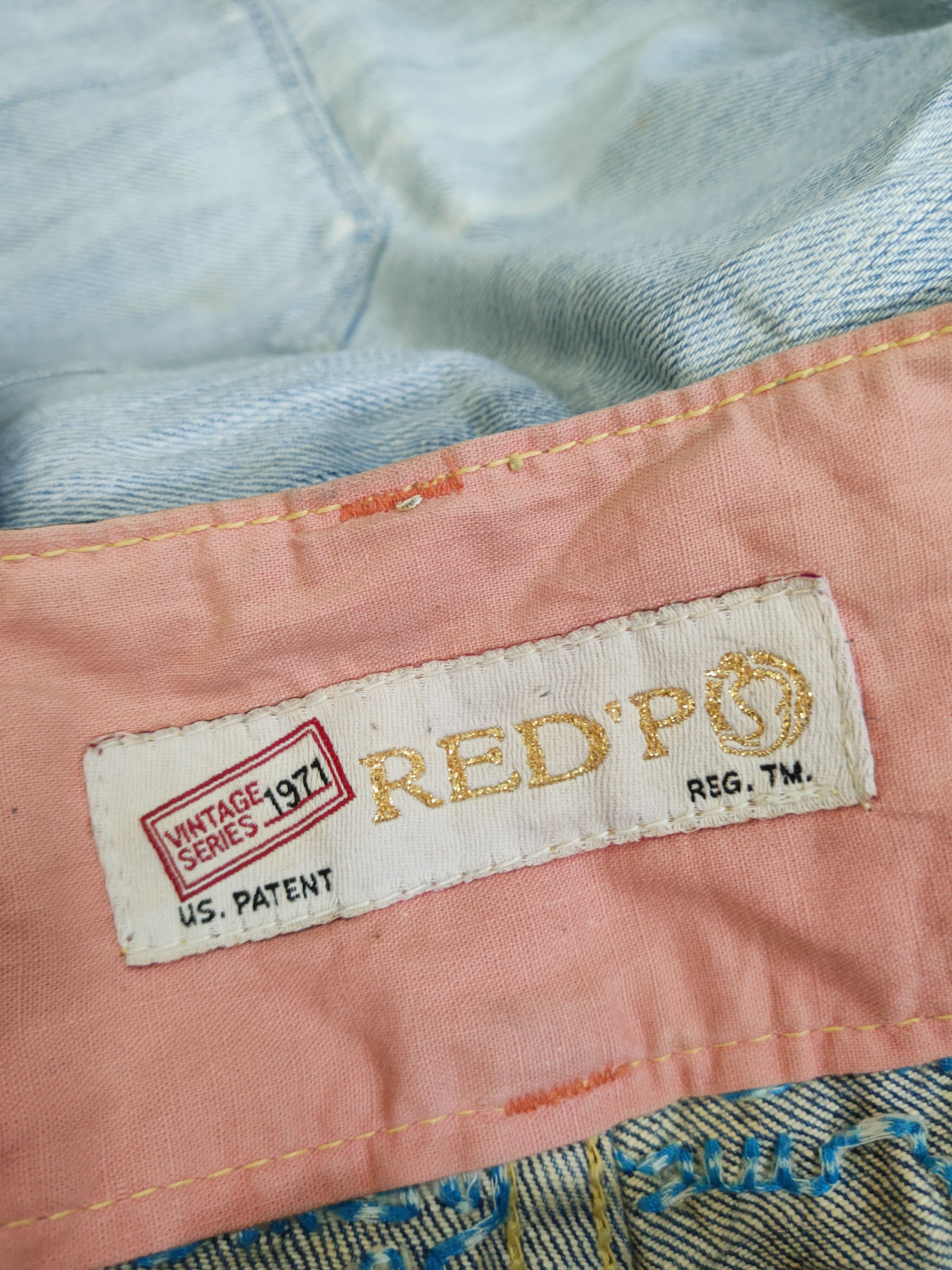 Japanese Brand Red Pepper Dark Blue Distressed Ripped Jeans #W1489 Size 26" / US 2 / IT 38 - 15 Thumbnail