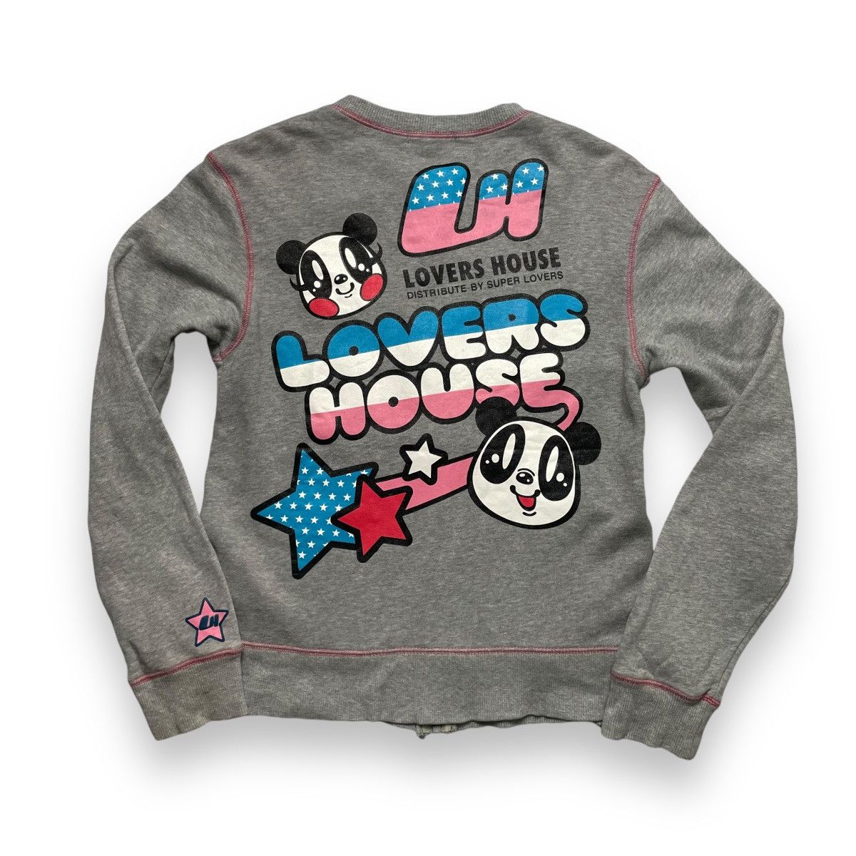 20471120 🇯🇵 VINTAGE LOVERS HOUSE SUPER LOVERS FULL ZIP SWEATER Size M / US 6-8 / IT 42-44 - 1 Thumbnail