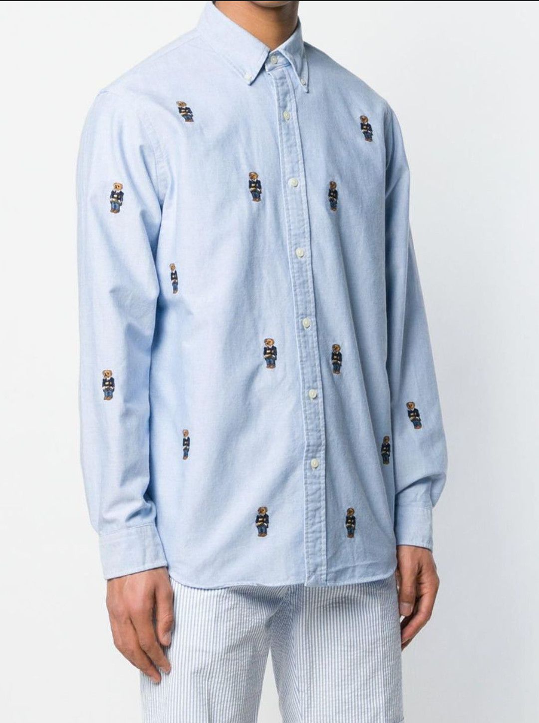 Ralph Lauren Polo Ralph Lauren Oxford Sport Embroidered All Over Bear S Size US S / EU 44-46 / 1 - 1 Thumbnail