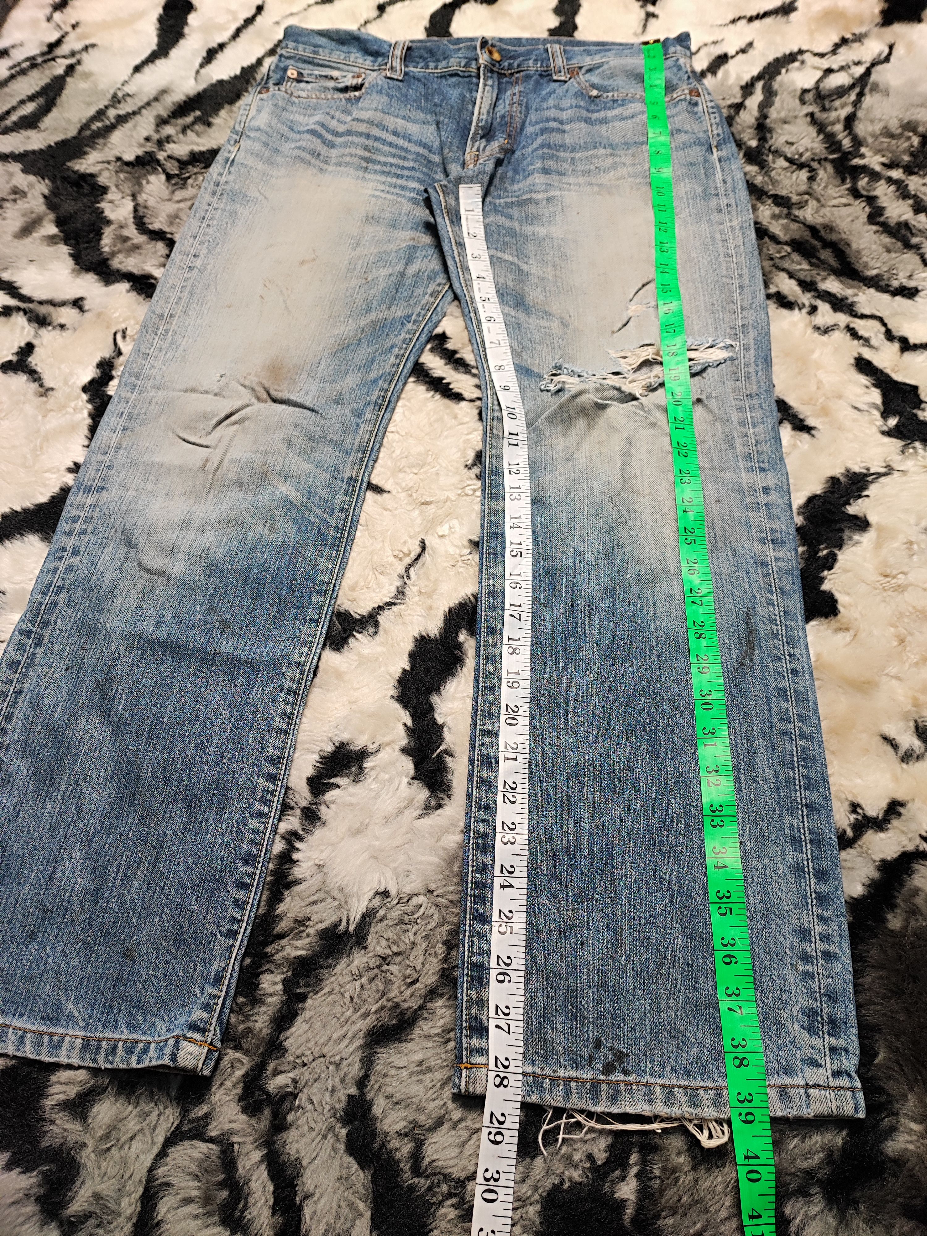 Uniqlo Vintage Distress Uniqlo Jeans Japan S002 Size US 33 - 3 Thumbnail