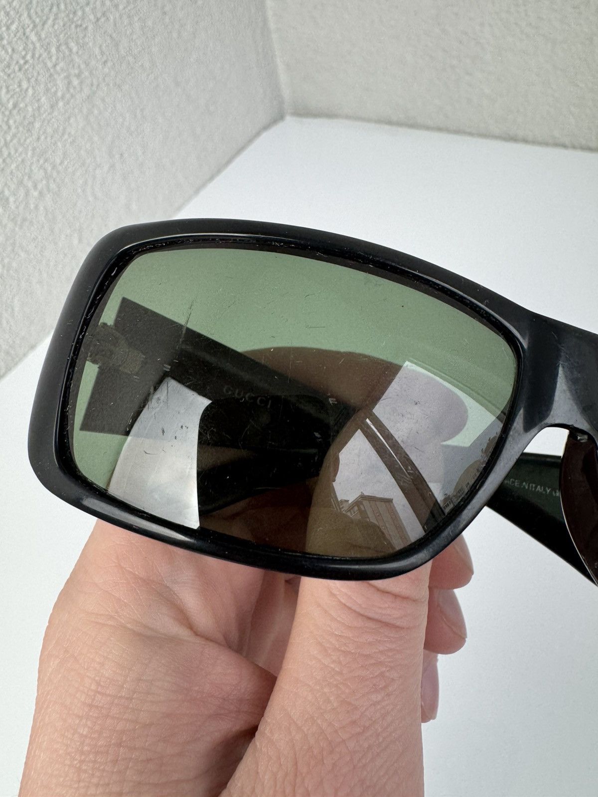 Gucci Gucci Sunglasses GG 1494/S Black Wrap Green Size ONE SIZE - 7 Thumbnail