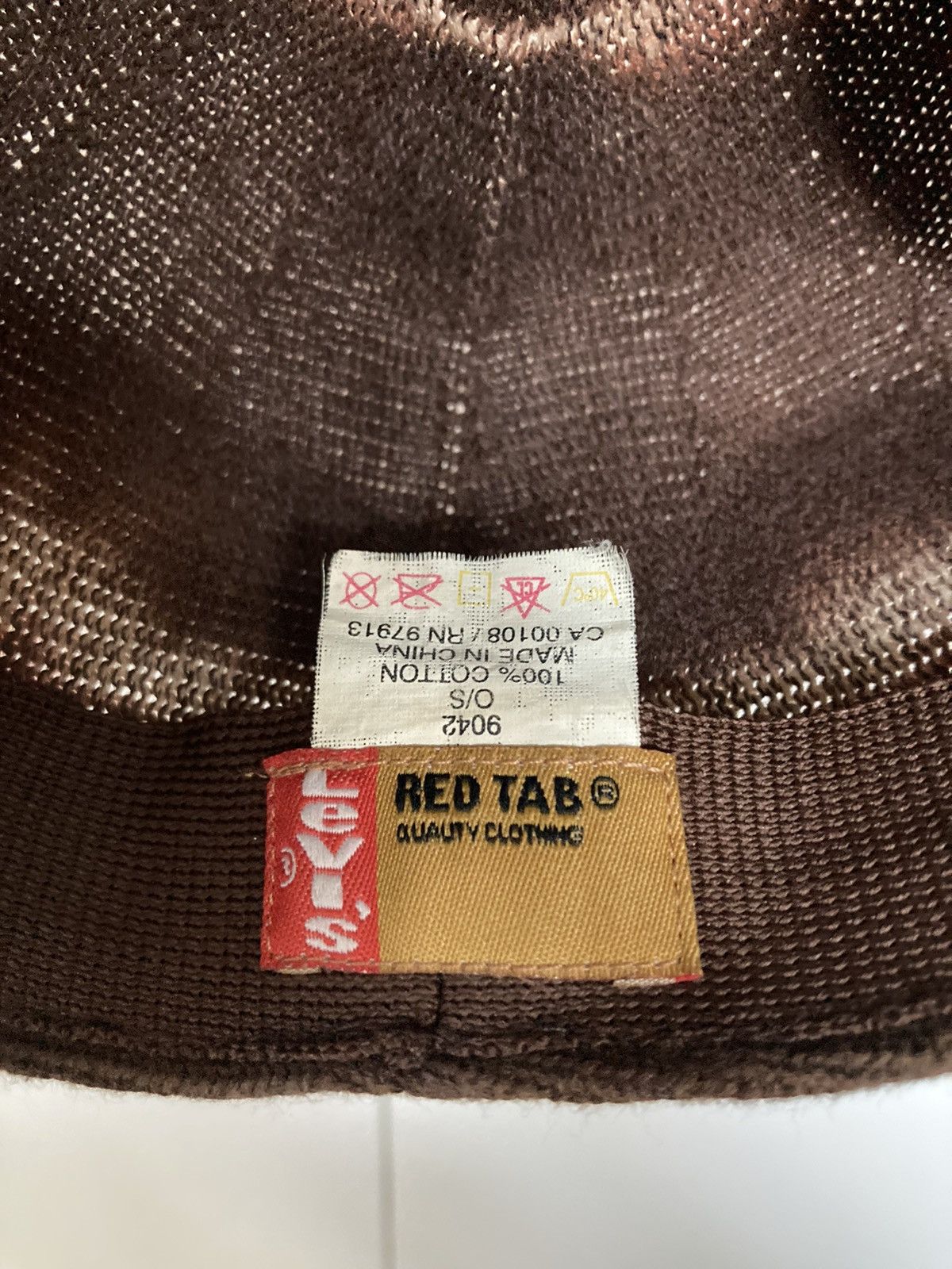 Levi's LEVI'S RED TAB BROWN WHITE RINGS HAT BASEBALL CAP VINTAGE Size ONE SIZE - 11 Thumbnail