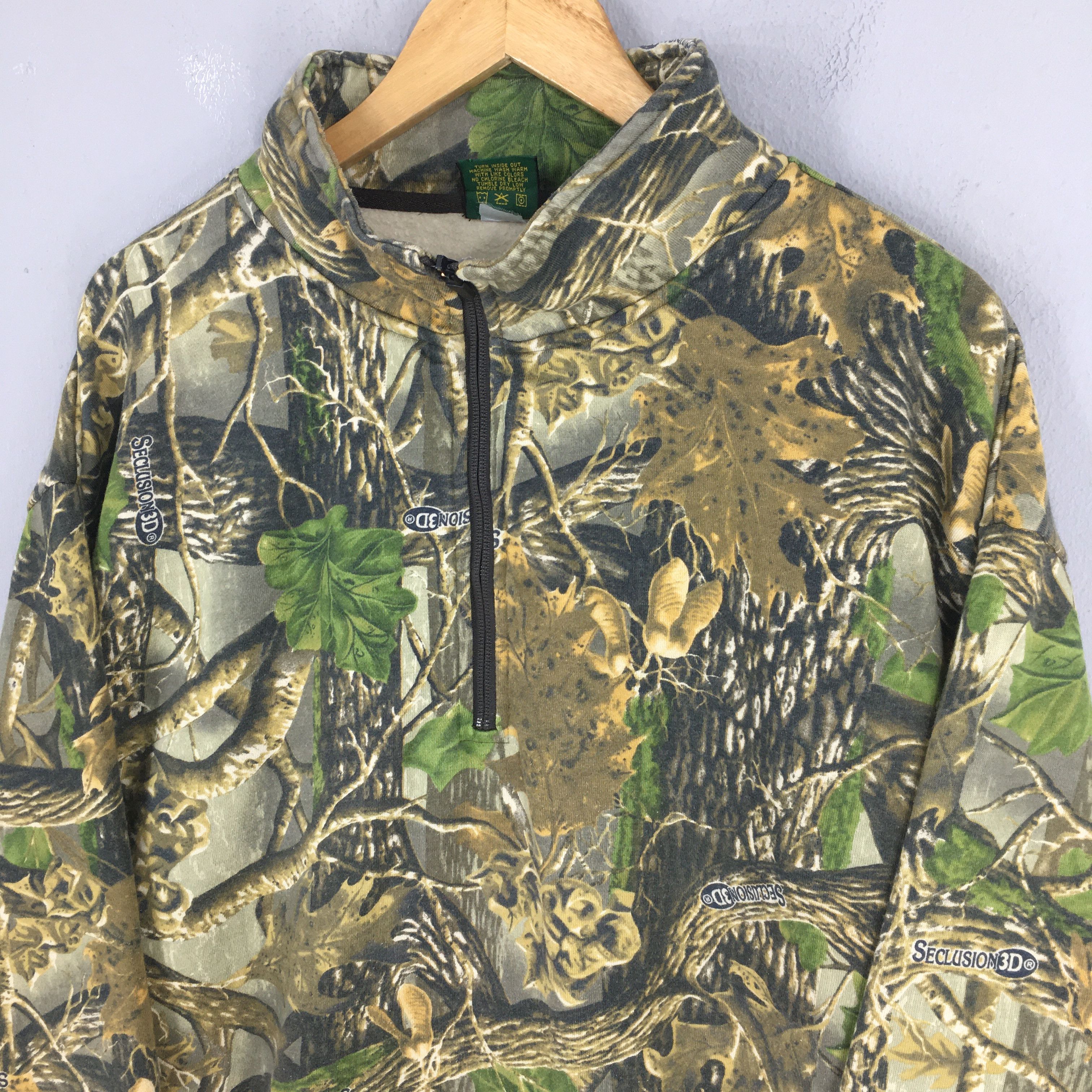 Mossy Oaks Vintage Cabella's Mossy Oak Camo Half Zipper Sweatshirt 3XL Size US XXL / EU 58 / 5 - 3 Thumbnail