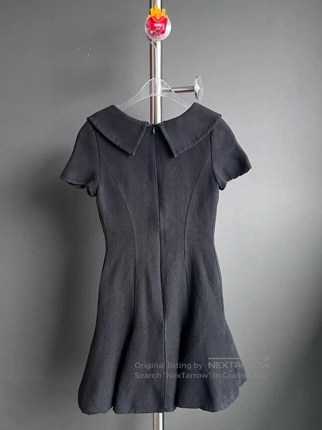 Dior elegant black Dior dress with collar. | Grailed