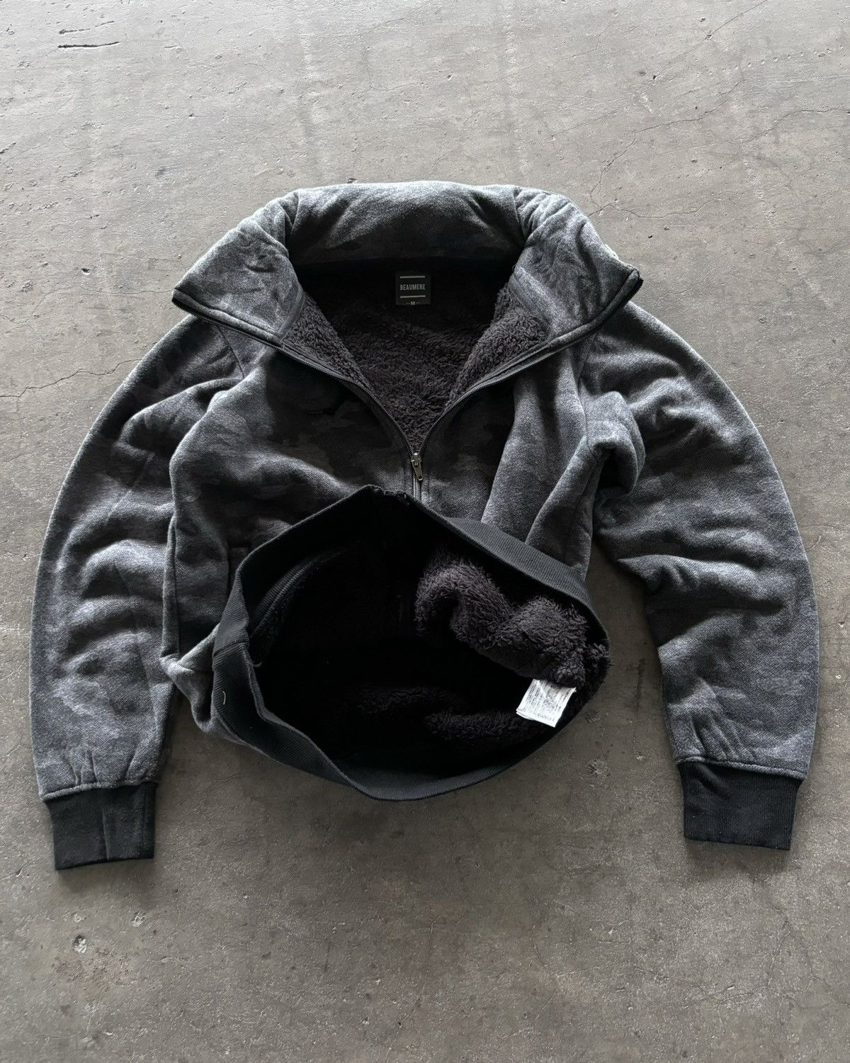 If Six Was Nine 2000s Beumere Bono Sherpa Lined Zip Up Hoodie Size US L / EU 52-54 / 3 - 8 Thumbnail