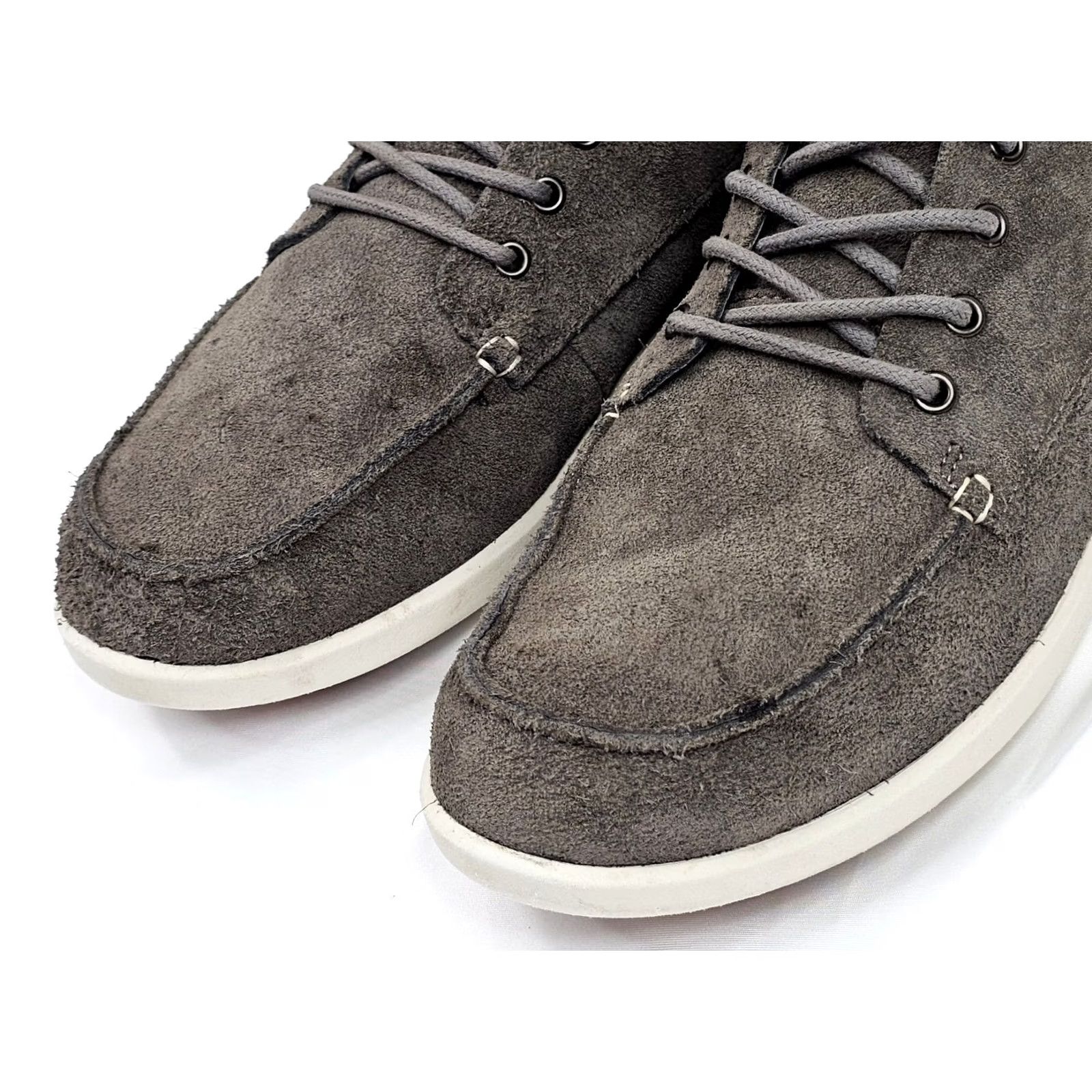 Olukai Olukai Nalukai Kala Nubuck Leather Chukka Boots Men 9 Gray Mid Top Lace Up Shoes Brown? Size US M / EU 48-50 / 2 - 4 Thumbnail
