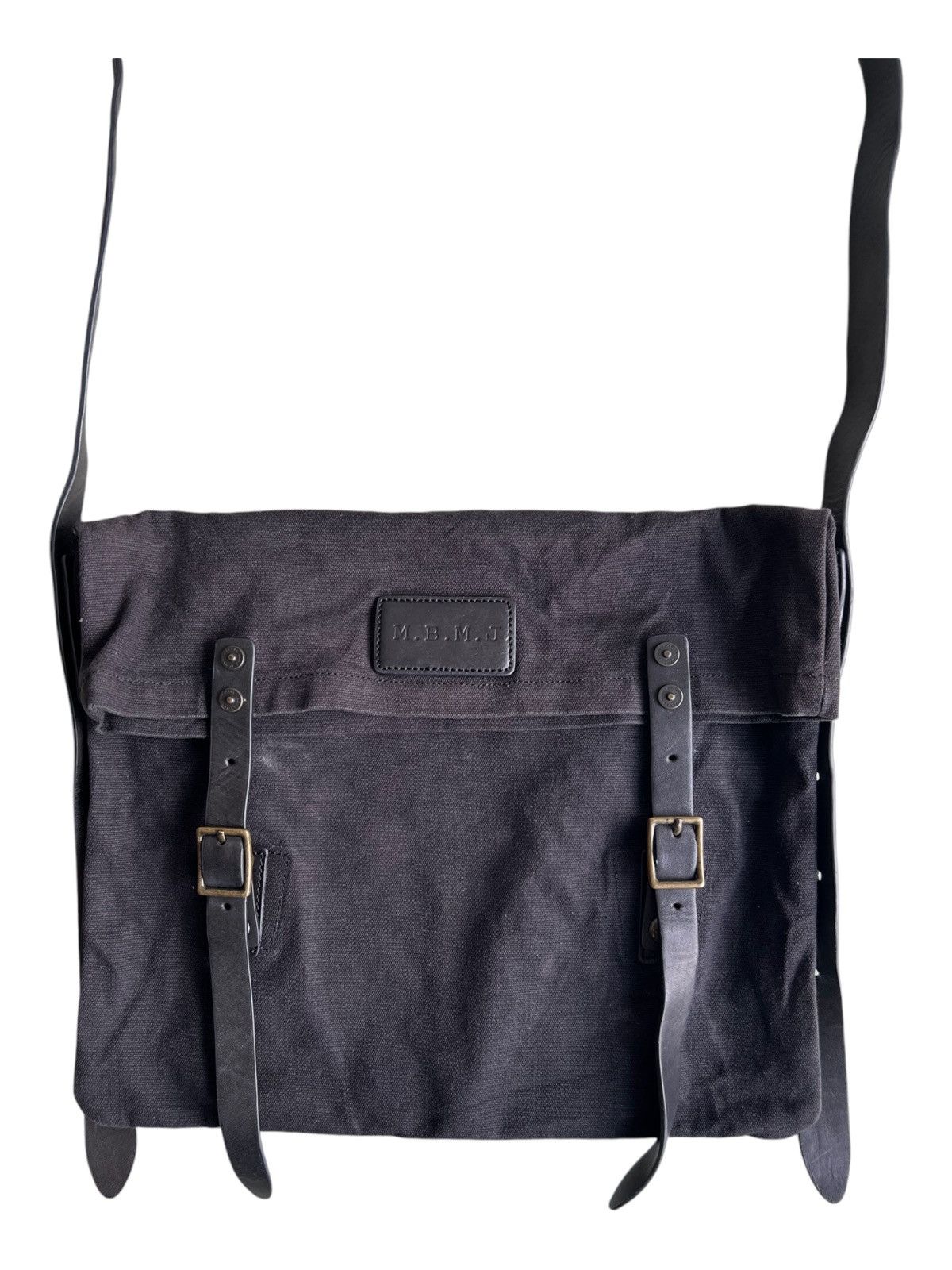Heaven by Marc Jacobs MJ Heaven MBMJ Foldable Canvas Leather Sling Crossbody Bag Size ONE SIZE - 6 Thumbnail
