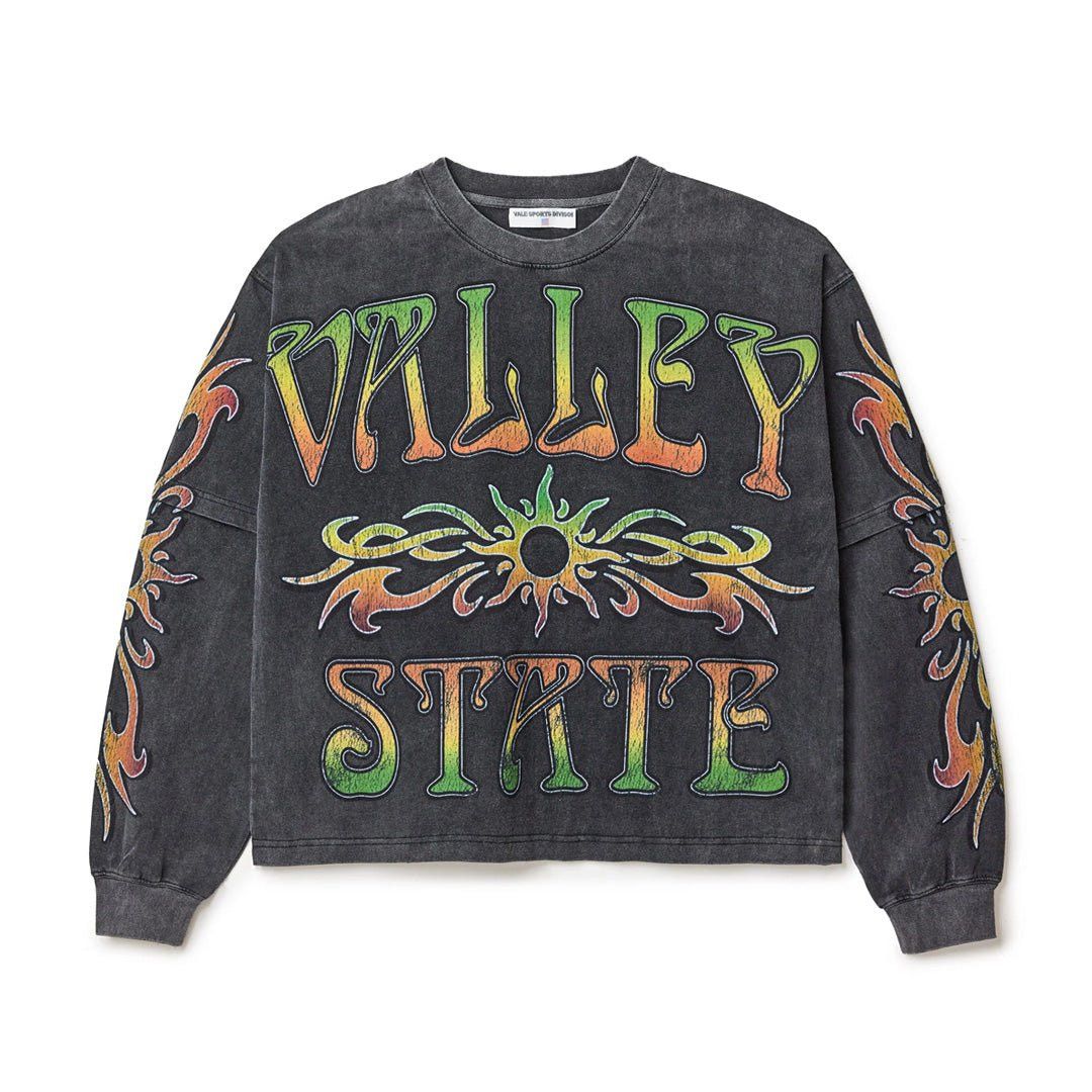 Vale Forever Tribal Layered Long Sleeve Tee Grey Wash Size US L / EU 52-54 / 3 - 1 Thumbnail