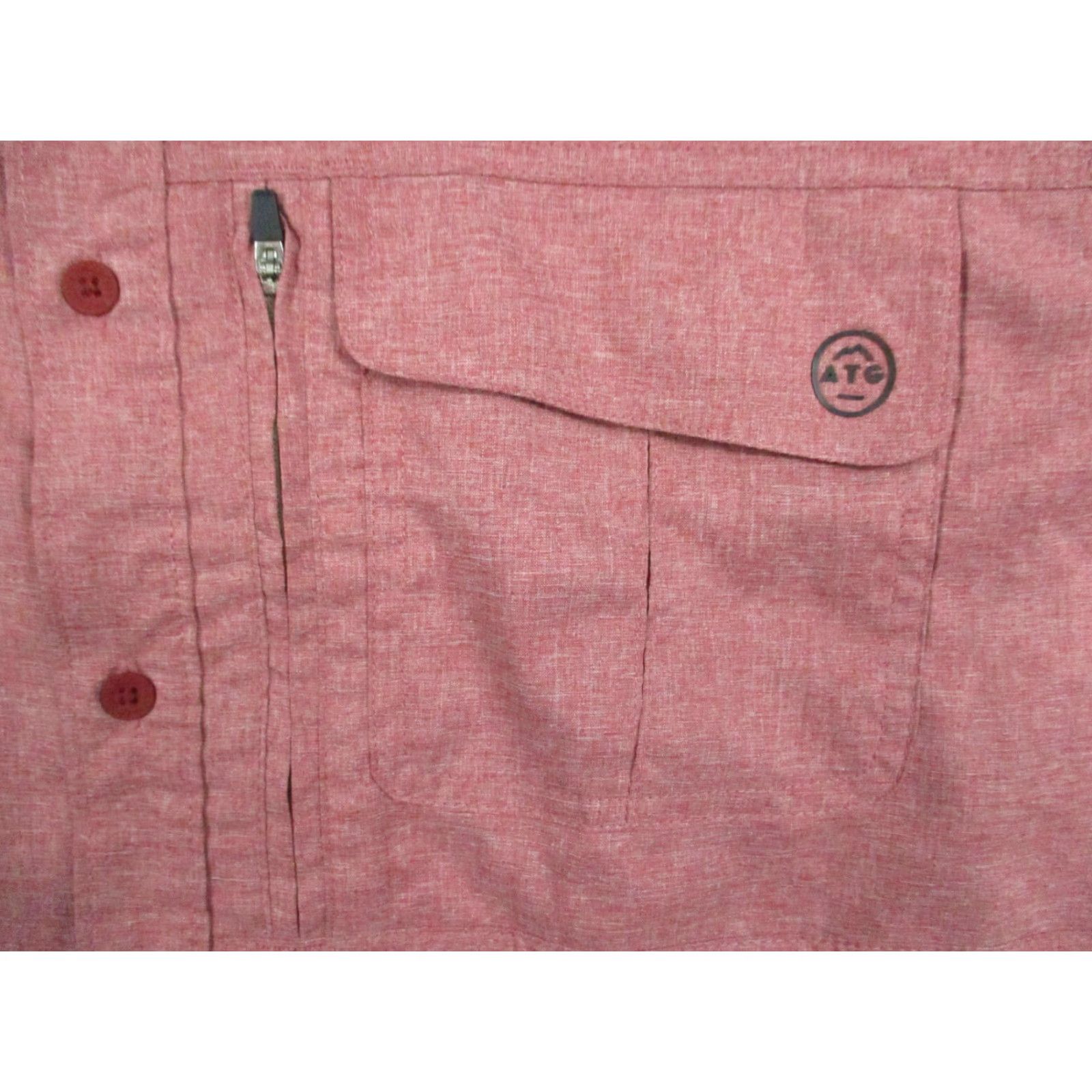 Wrangler Wrangler ATG Shirt Mens Large Red Short Sleeve Pockets Western Plaid Button-Up Casual Workwear Size US L / EU 52-54 / 3 - 2 Thumbnail