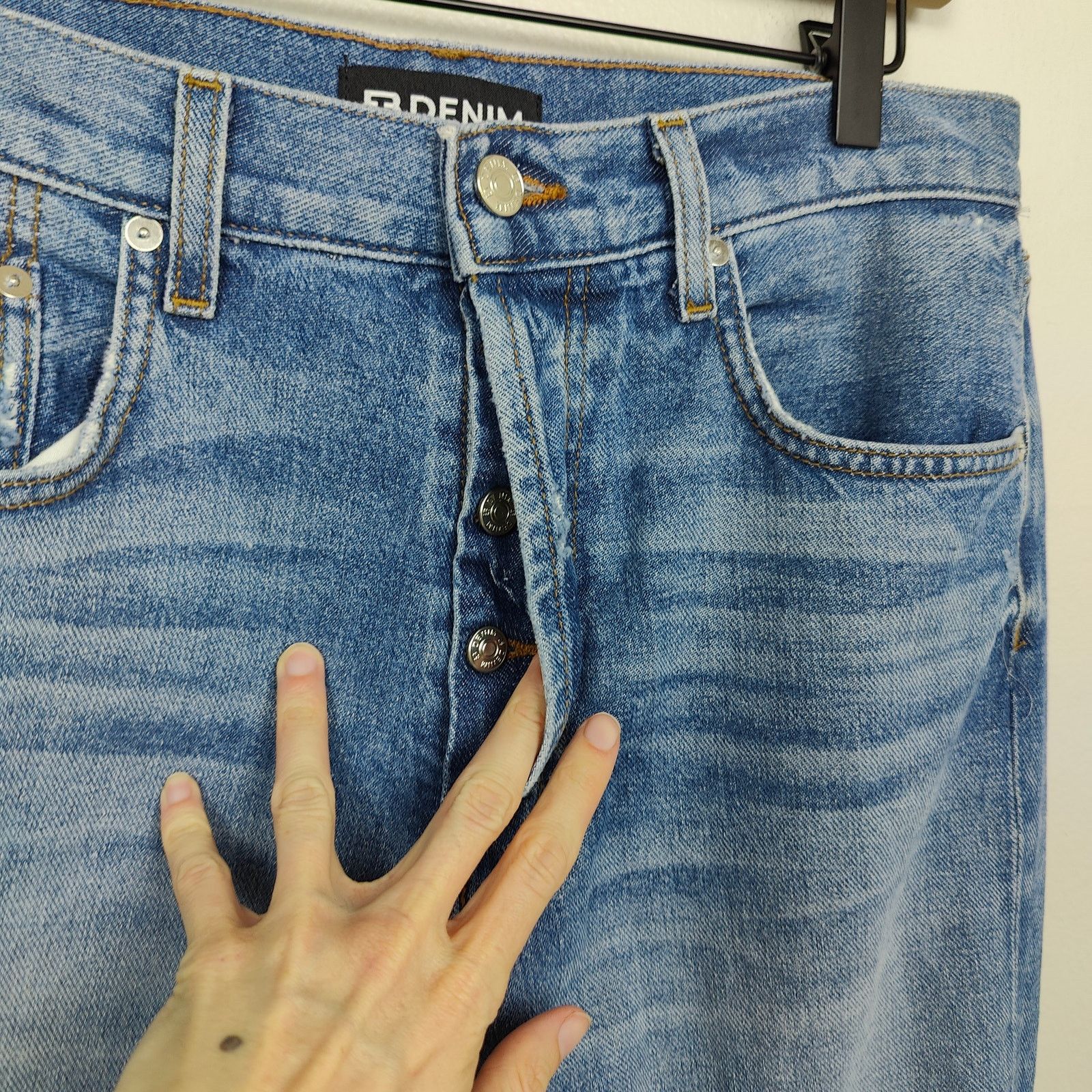 EB Denim EB Denim Straight Leg Jeans Womens 23 (XXS) Size 23" - 3 Thumbnail