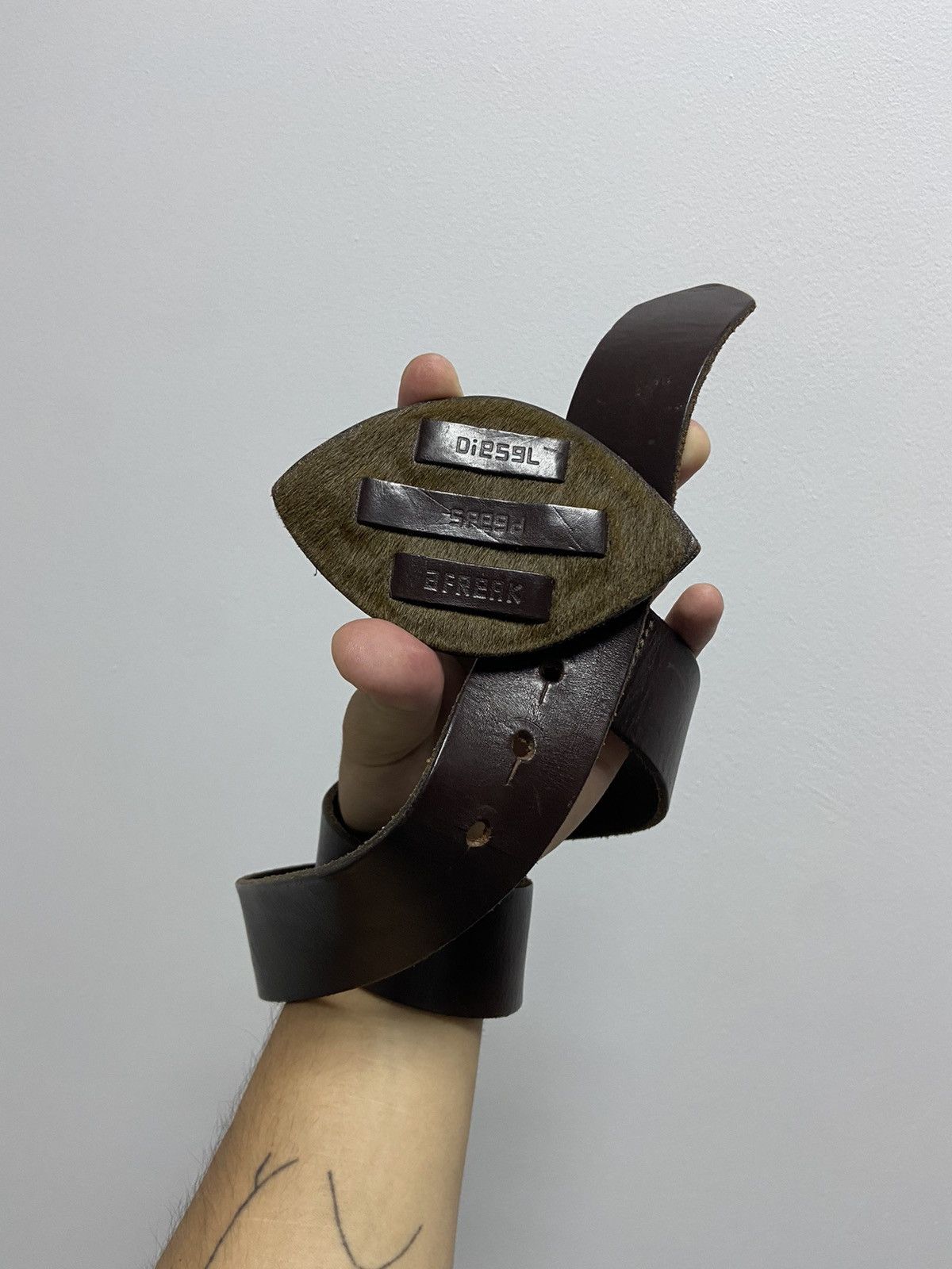 Diesel Belt Vintage Avant Garde Y2K Style Logo