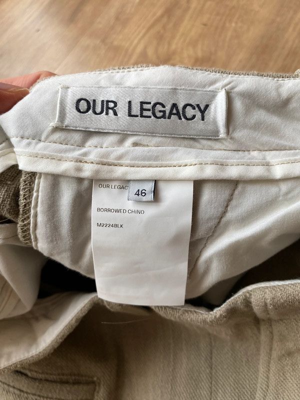 Our Legacy Our Legacy Borrowed Chino True Khaki Cotton Size US 30 / EU 46 - 4 Thumbnail