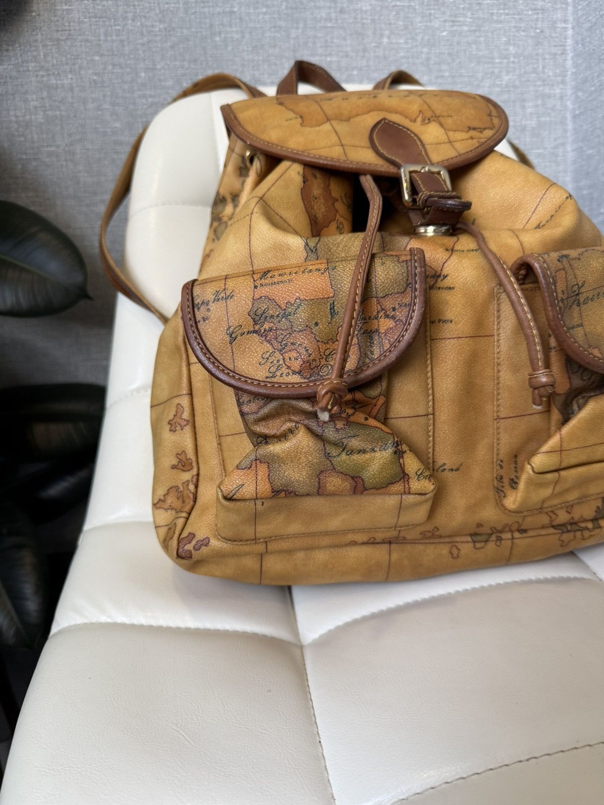 Alviero Martini ALVIERO MARTINI 1A CLASSE Geo Map Leather Backpack Size ONE SIZE - 5 Thumbnail