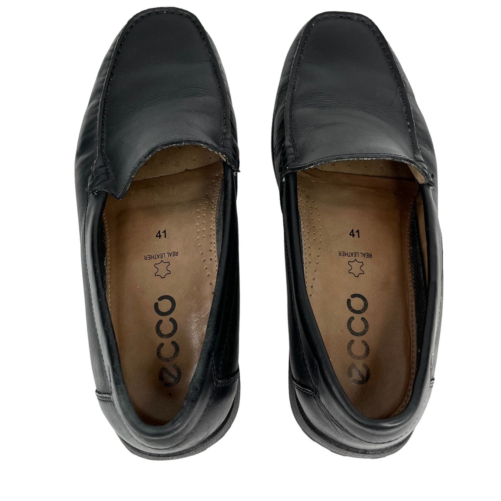 Ecco Ecco Moc Dip Classic Driving Loafers Black 41 7 Slip On Size US 8 / EU 41 - 2 Thumbnail