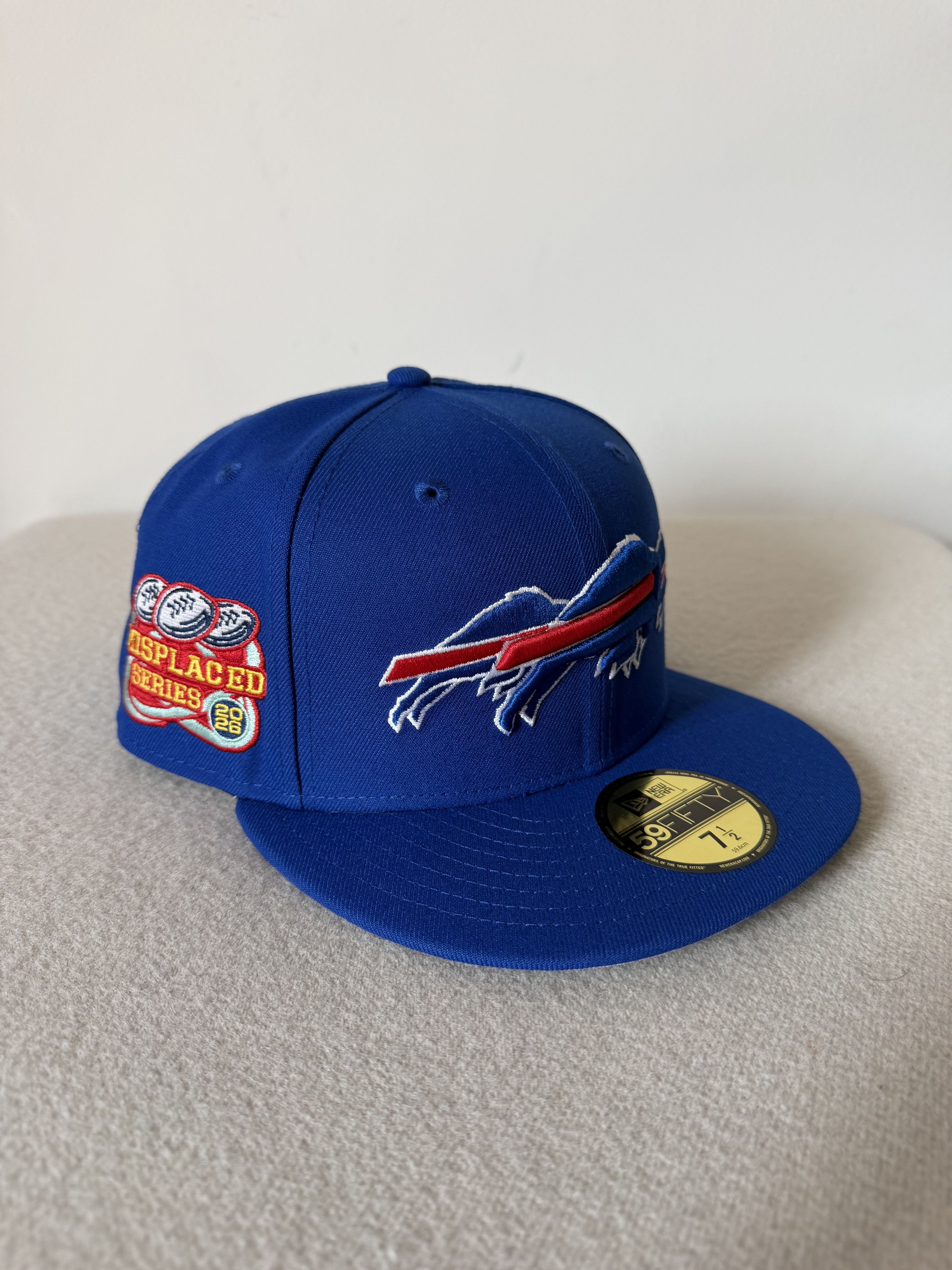New Era 7 1/2 John Geiger New Era Misplaced Buffalo Bills Fitted Size ONE SIZE - 1 Thumbnail
