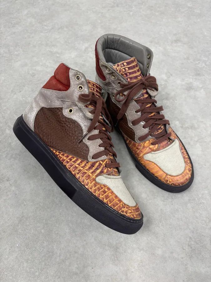 Balenciaga Balenciaga Python Leather High Hybrid Sneakers Size US 8 / EU 41 - 5 Thumbnail