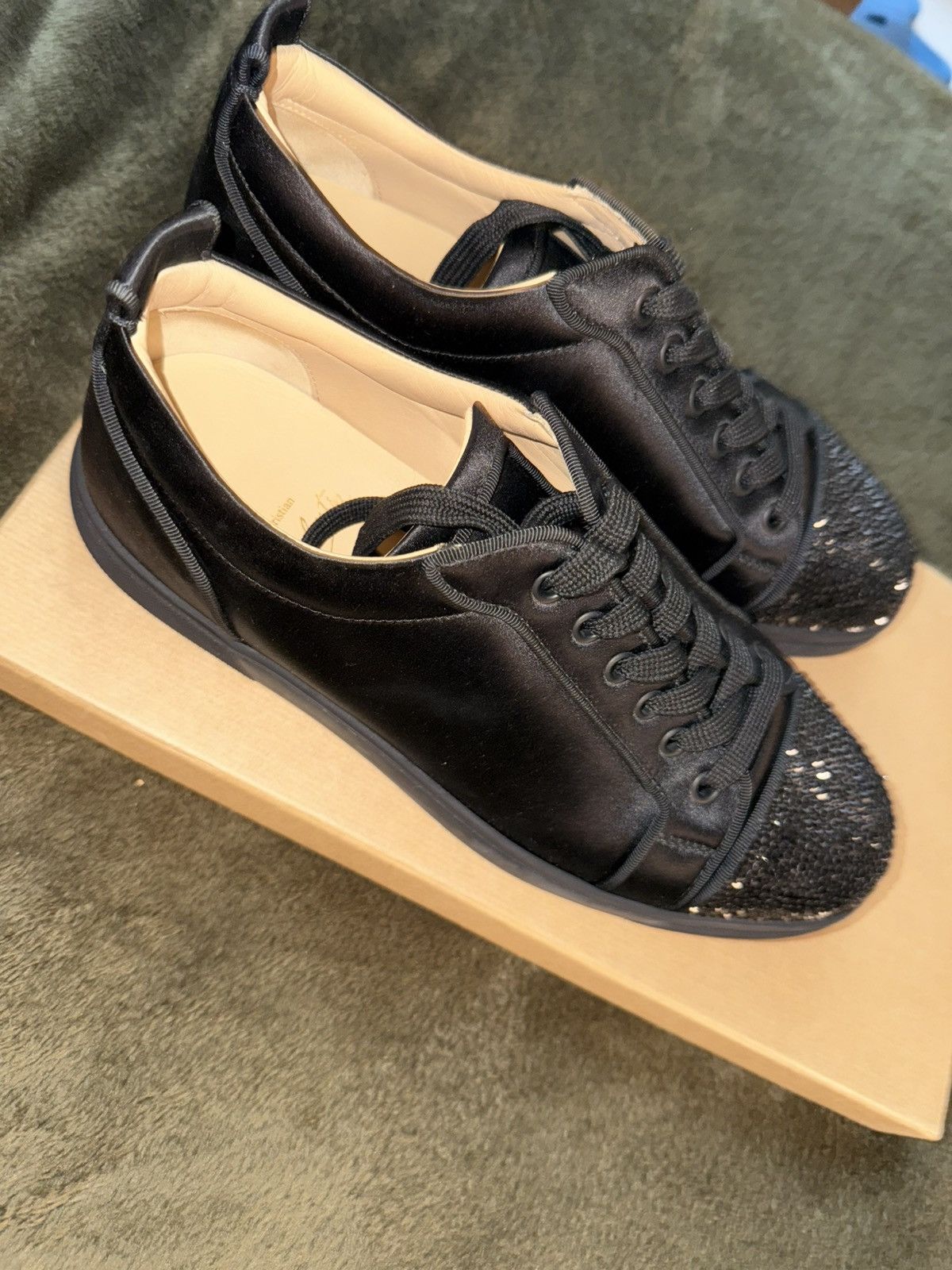 Christian Louboutin Louboutin Louis J Strass Orlato Flat Satin/GG Size US 9 / EU 42 - 5 Thumbnail